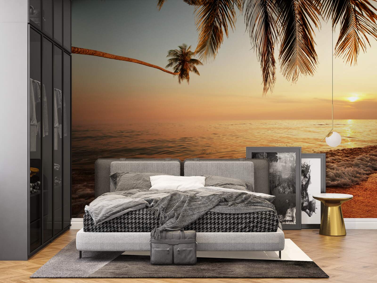 Fototapet insulă tropicală la apus de soare