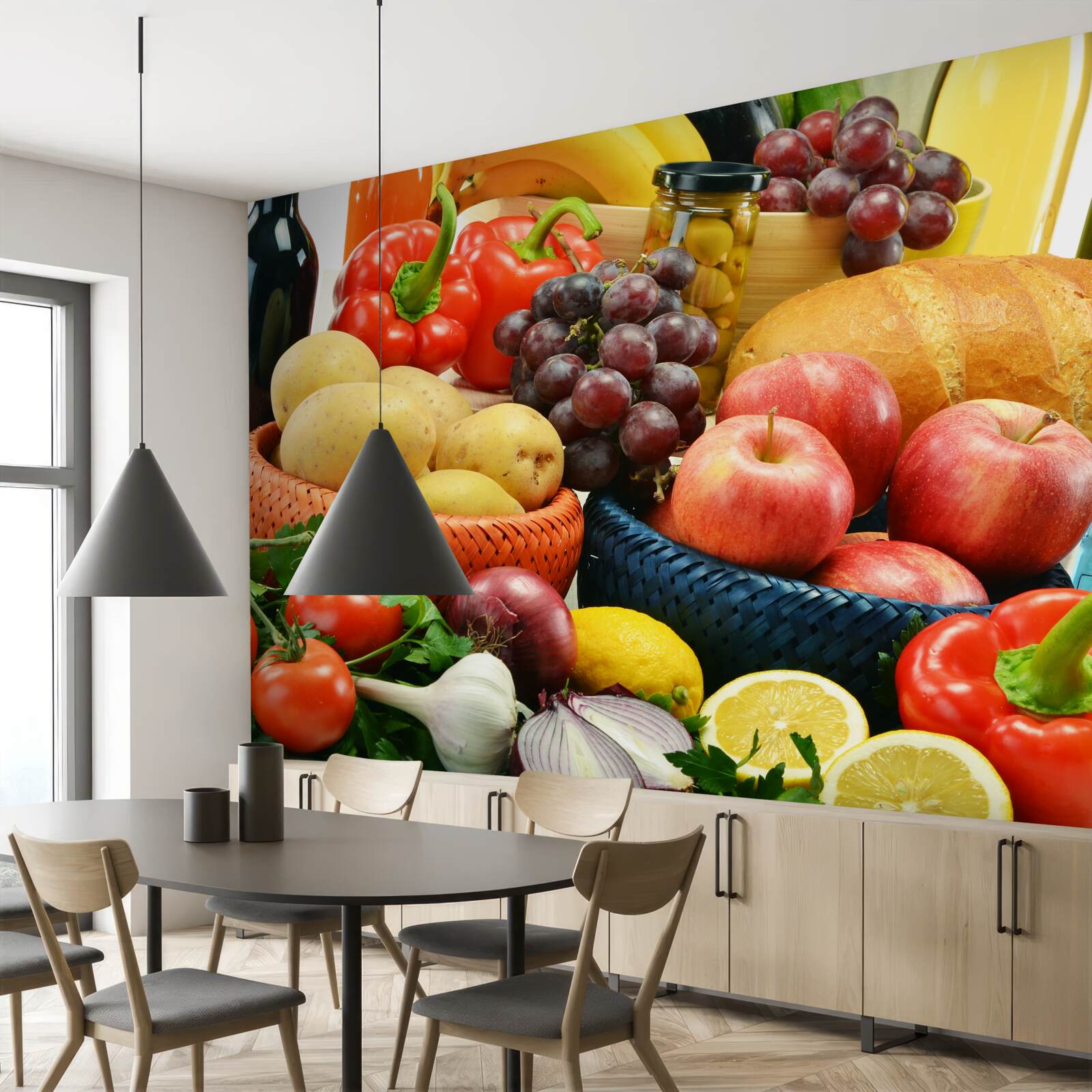 Fototapet o dietă bine alcătuită ar trebui să fie pe masă