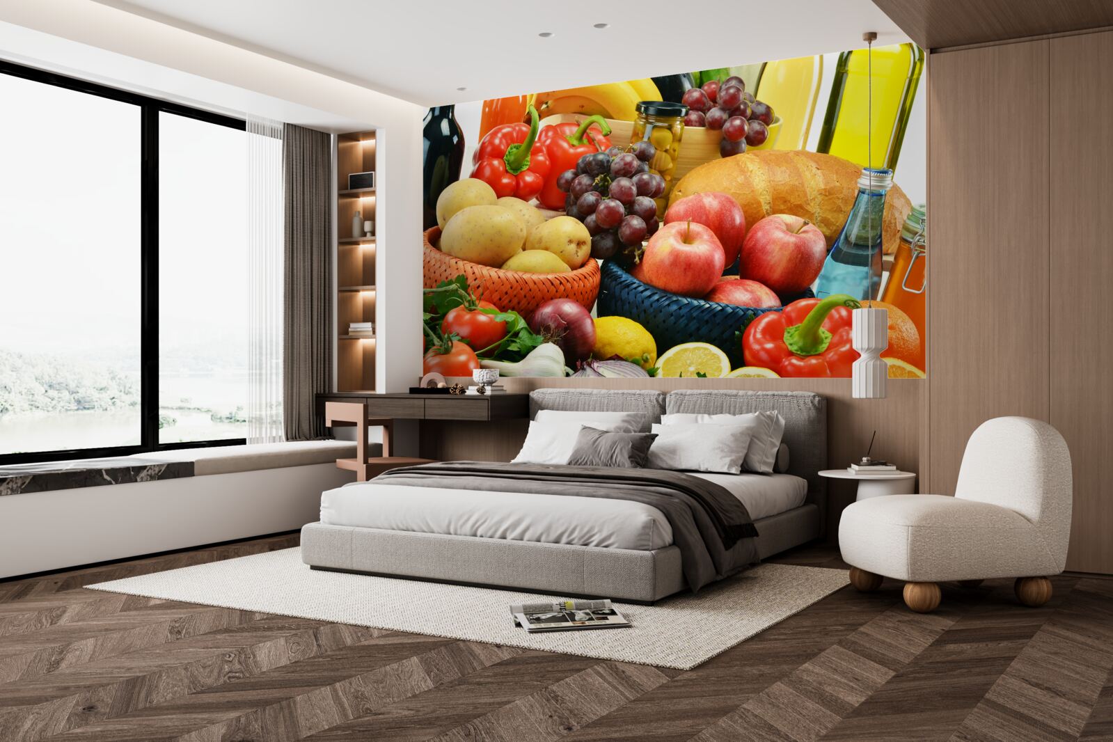 Fototapet o dietă bine alcătuită ar trebui să fie pe masă