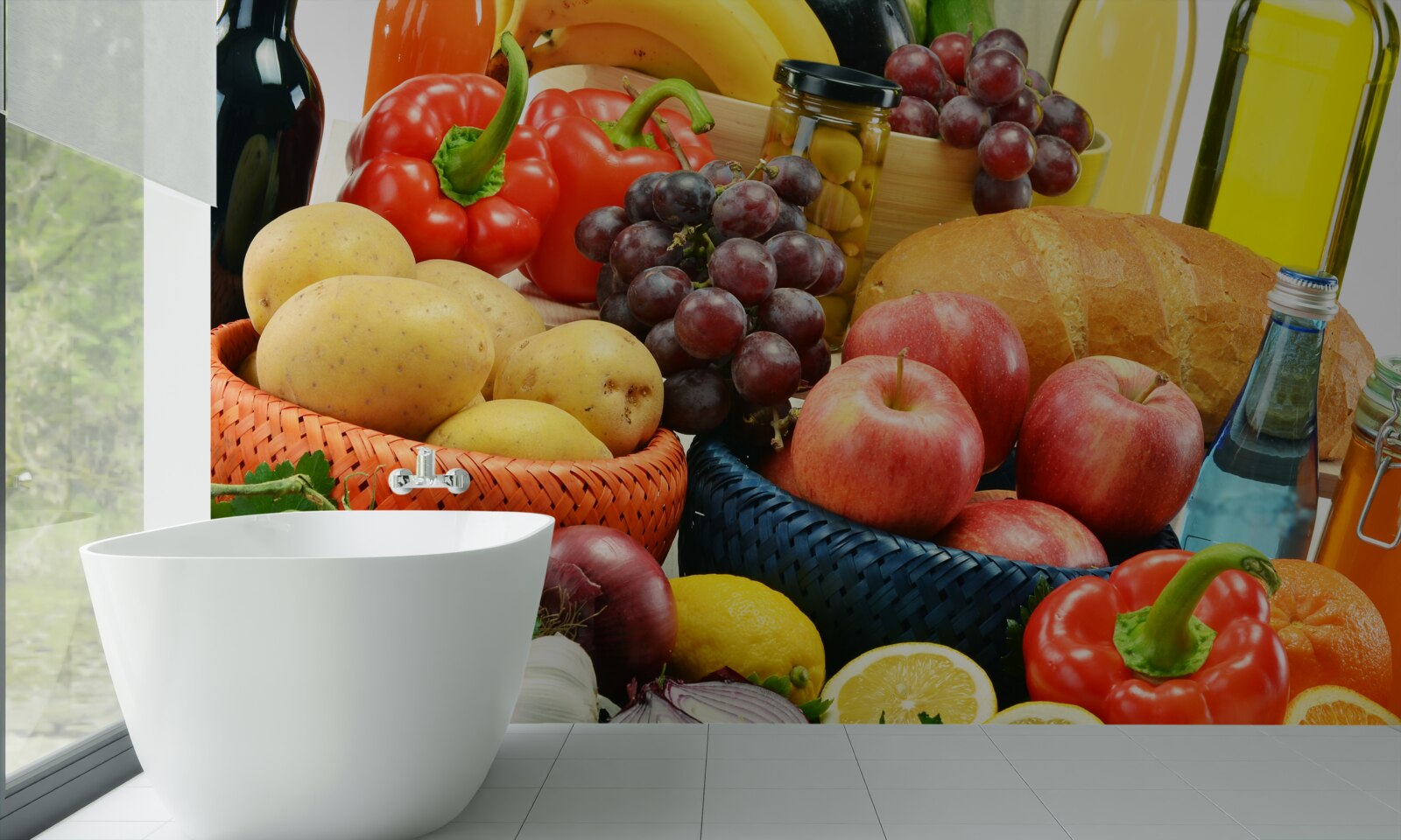 Fototapet o dietă bine alcătuită ar trebui să fie pe masă