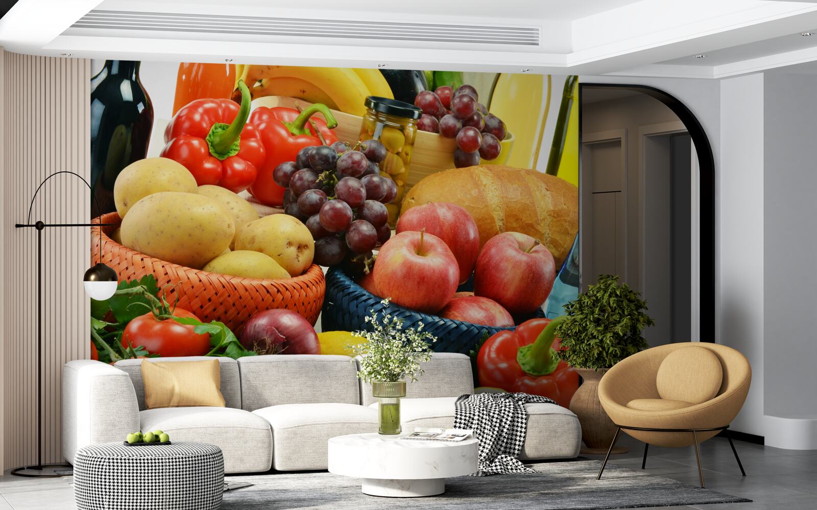 Fototapet o dietă bine alcătuită ar trebui să fie pe masă