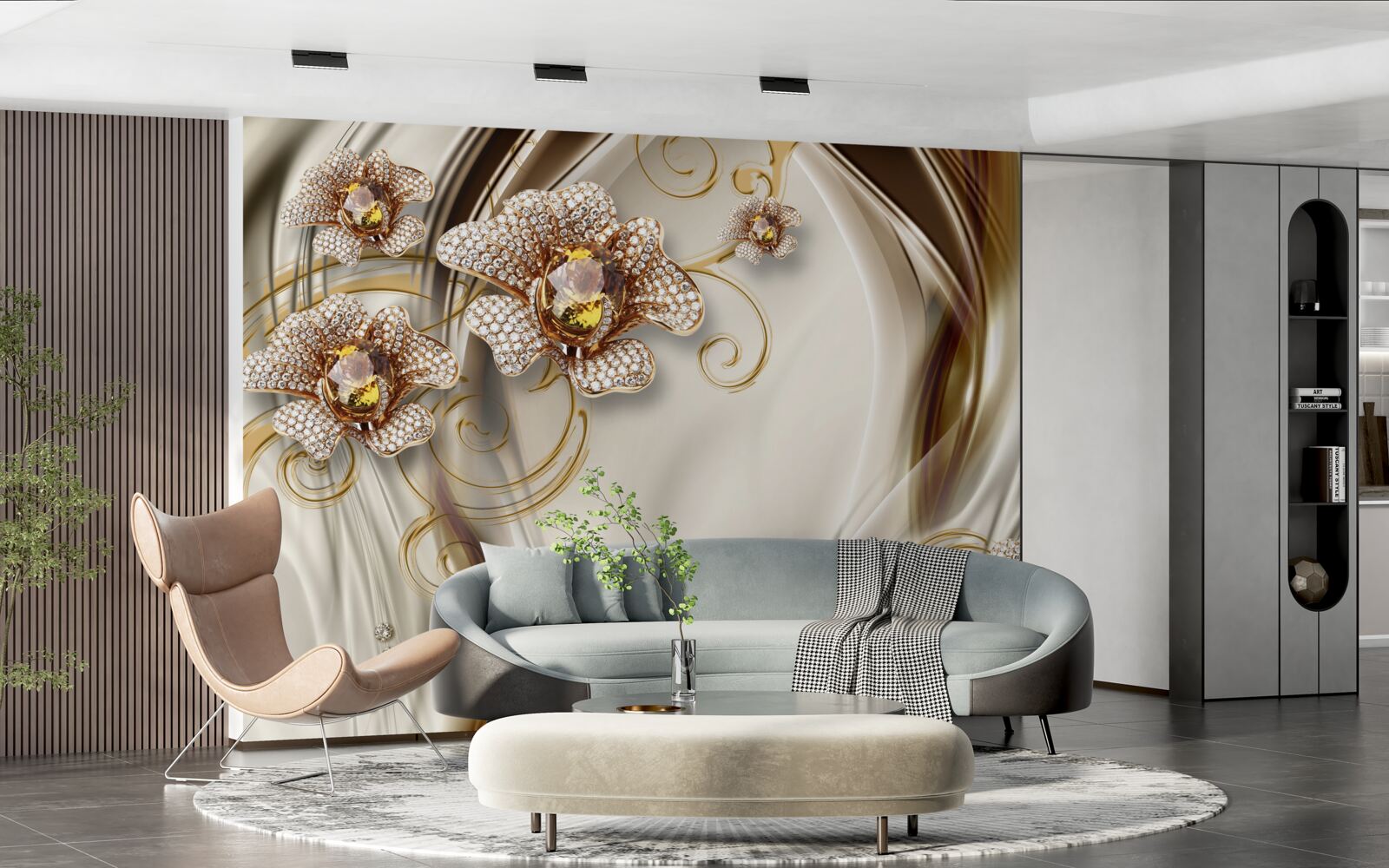 Fototapet plante de piatră