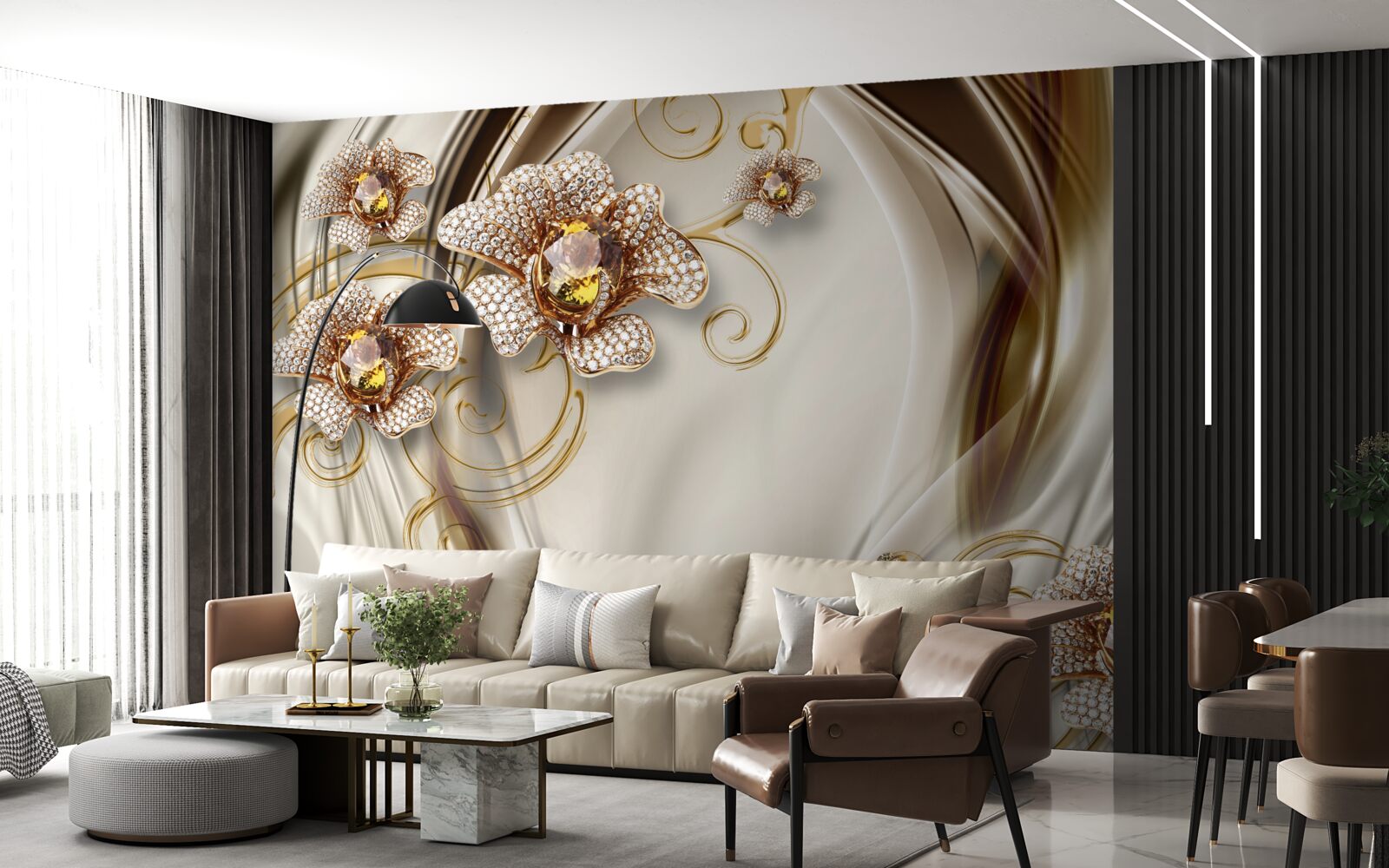 Fototapet plante de piatră