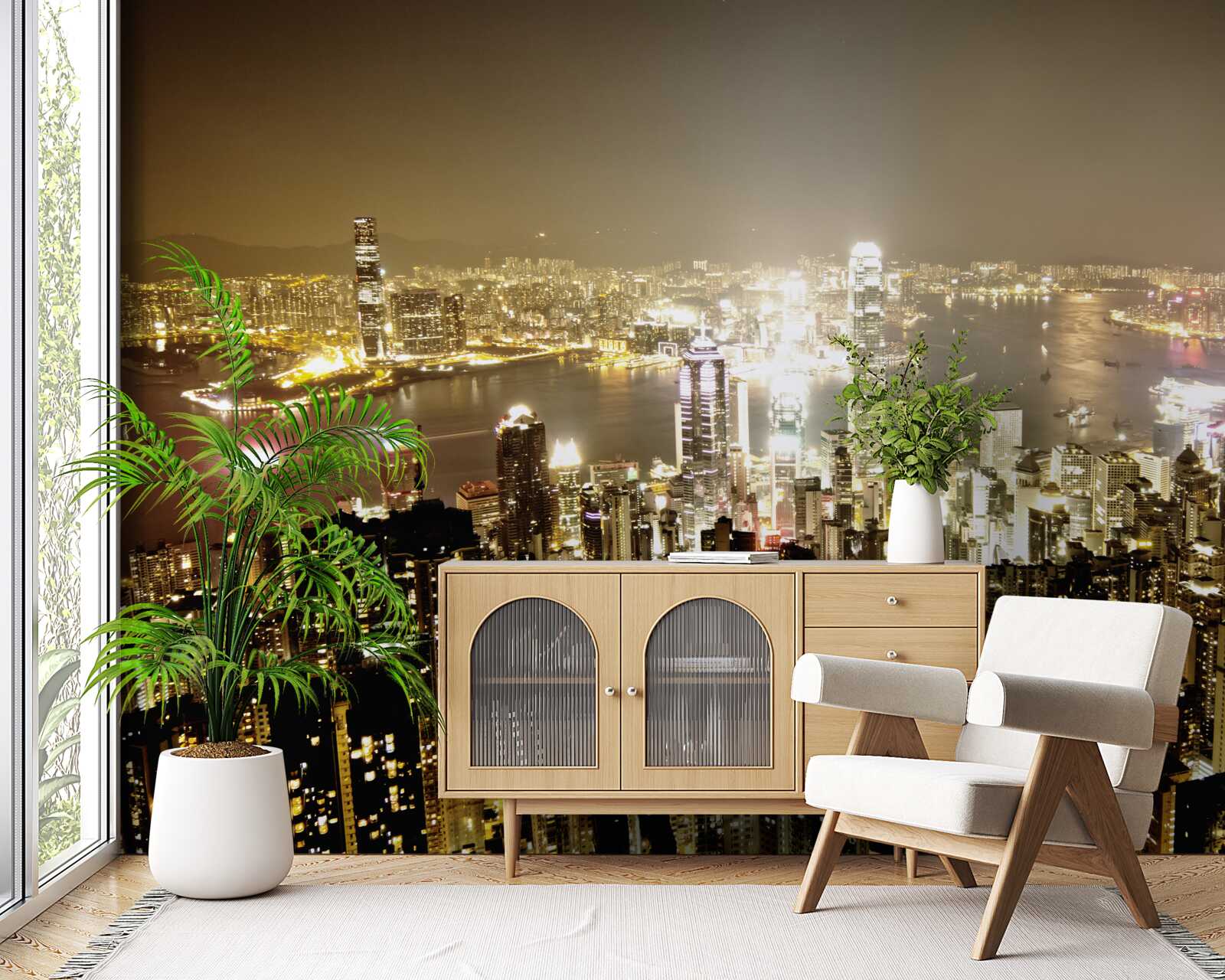 Fototapet luminile de noapte din new york