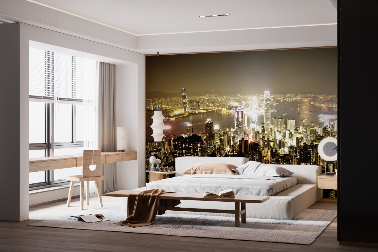 Fototapet luminile de noapte din new york