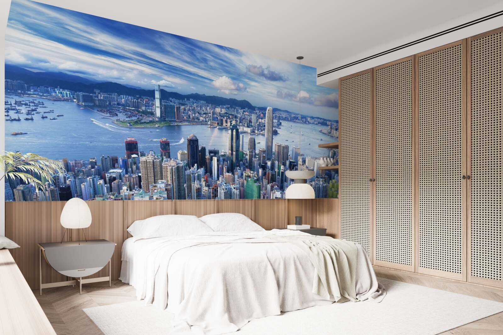 Fototapet zgârie-nori în portul victoria