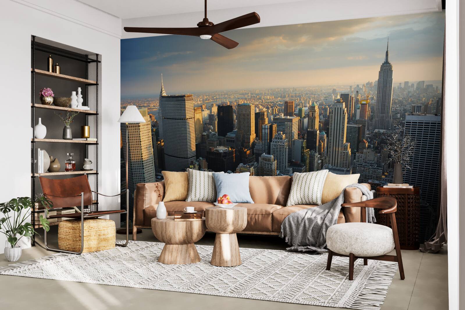 Fototapet zgârie-norii din new york la începutul zilei