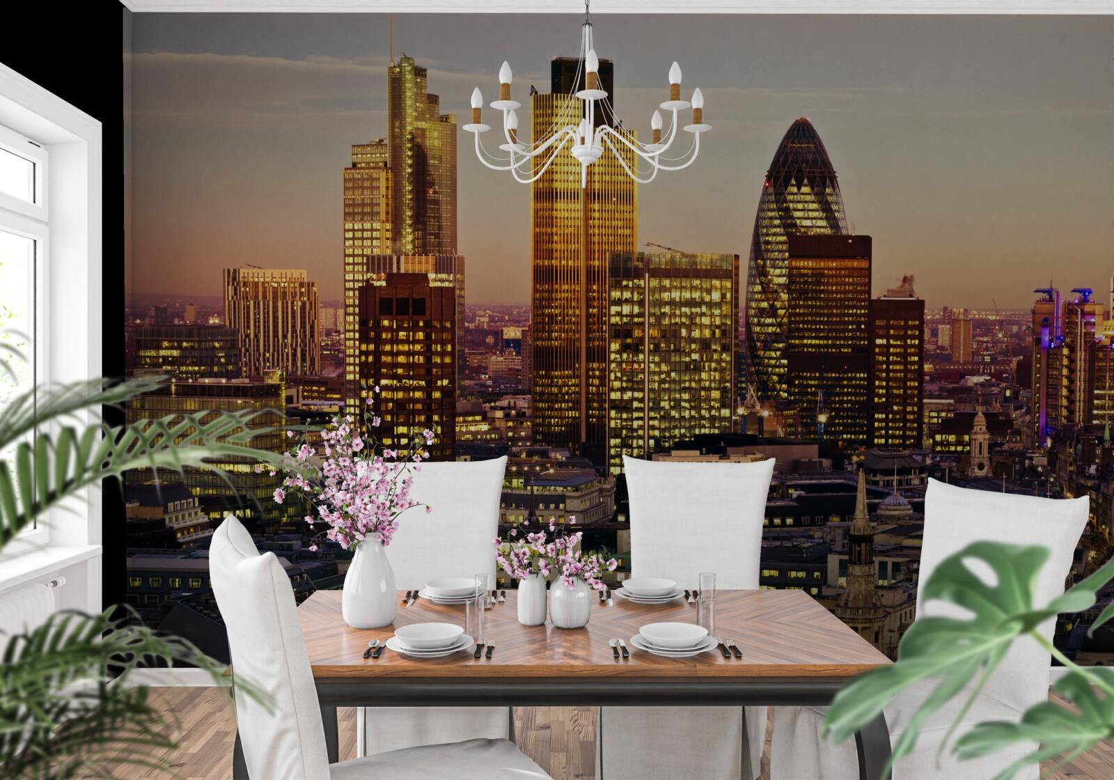 Fototapet Luminile Londrei aurii