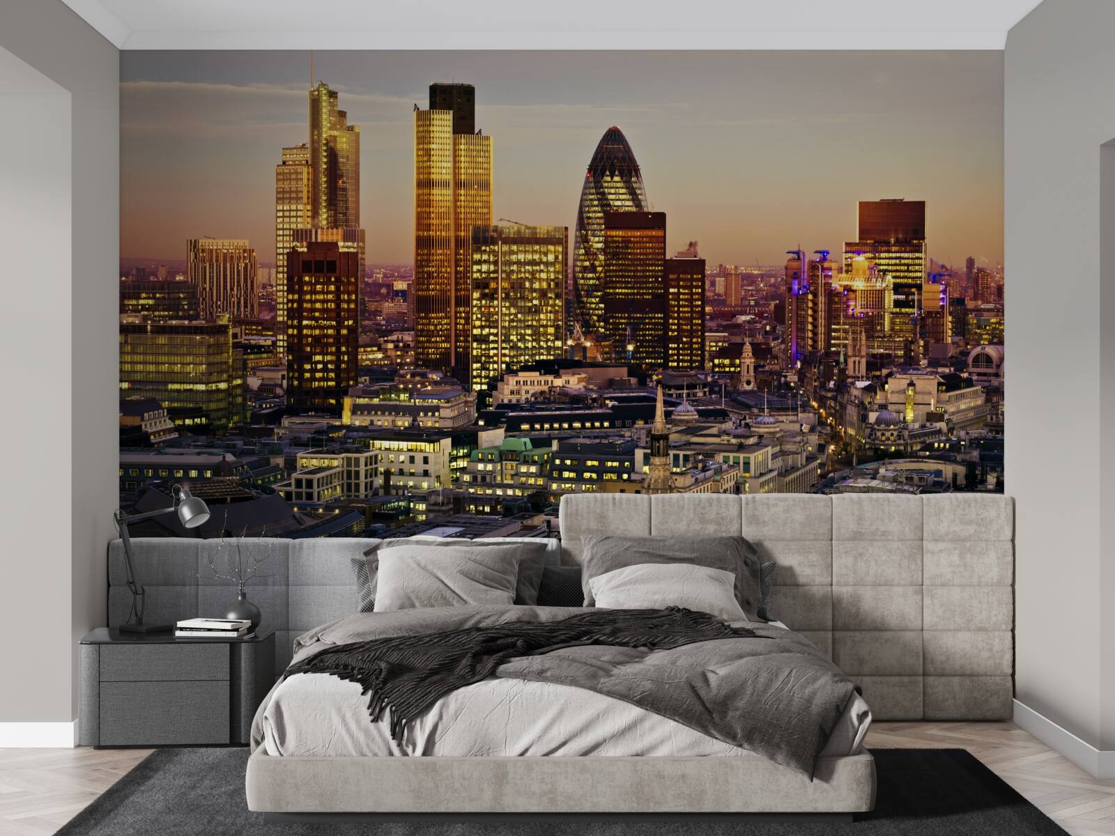 Fototapet Luminile Londrei aurii