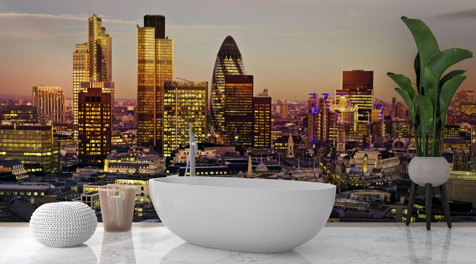 Fototapet Luminile Londrei aurii