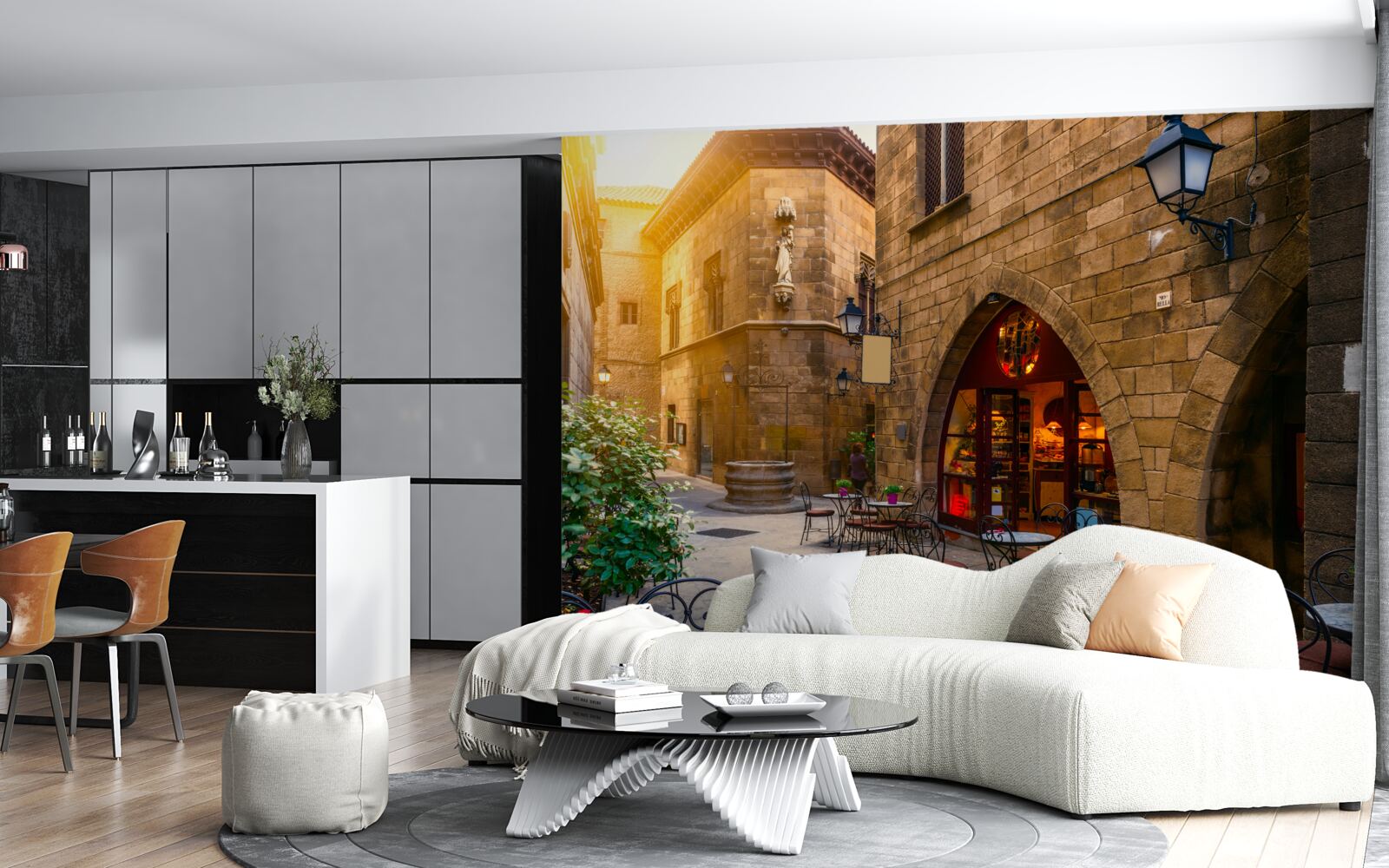 Fototapet barcelona, cartierul gotic