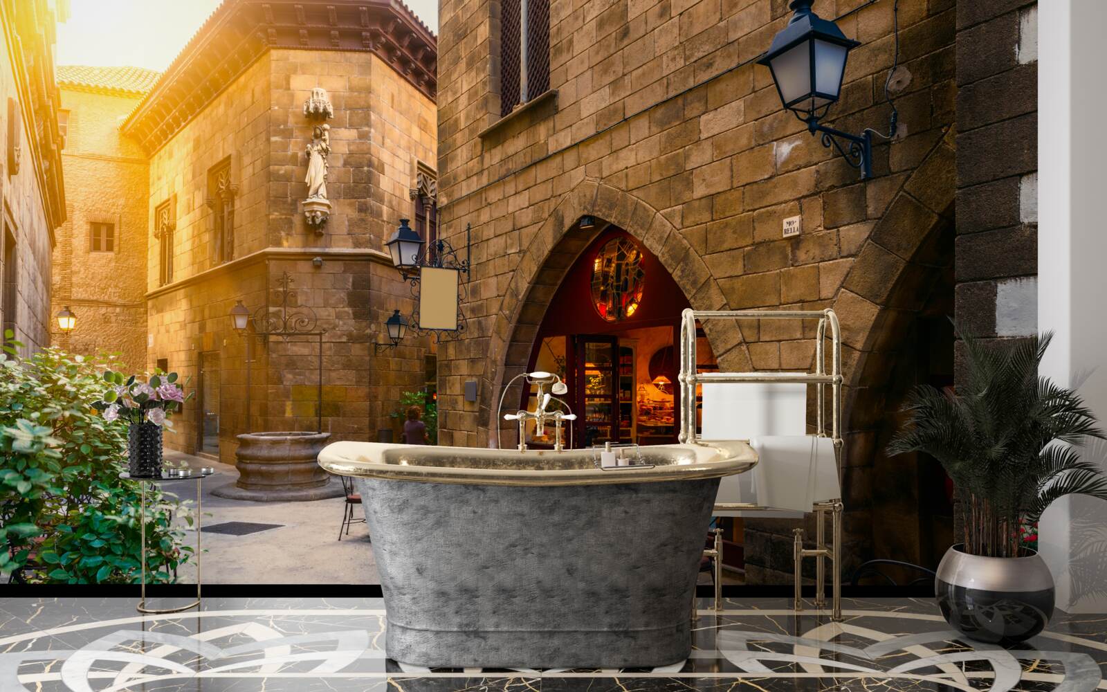 Fototapet barcelona, cartierul gotic