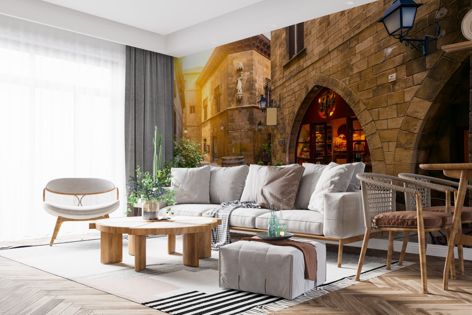 Fototapet barcelona, cartierul gotic