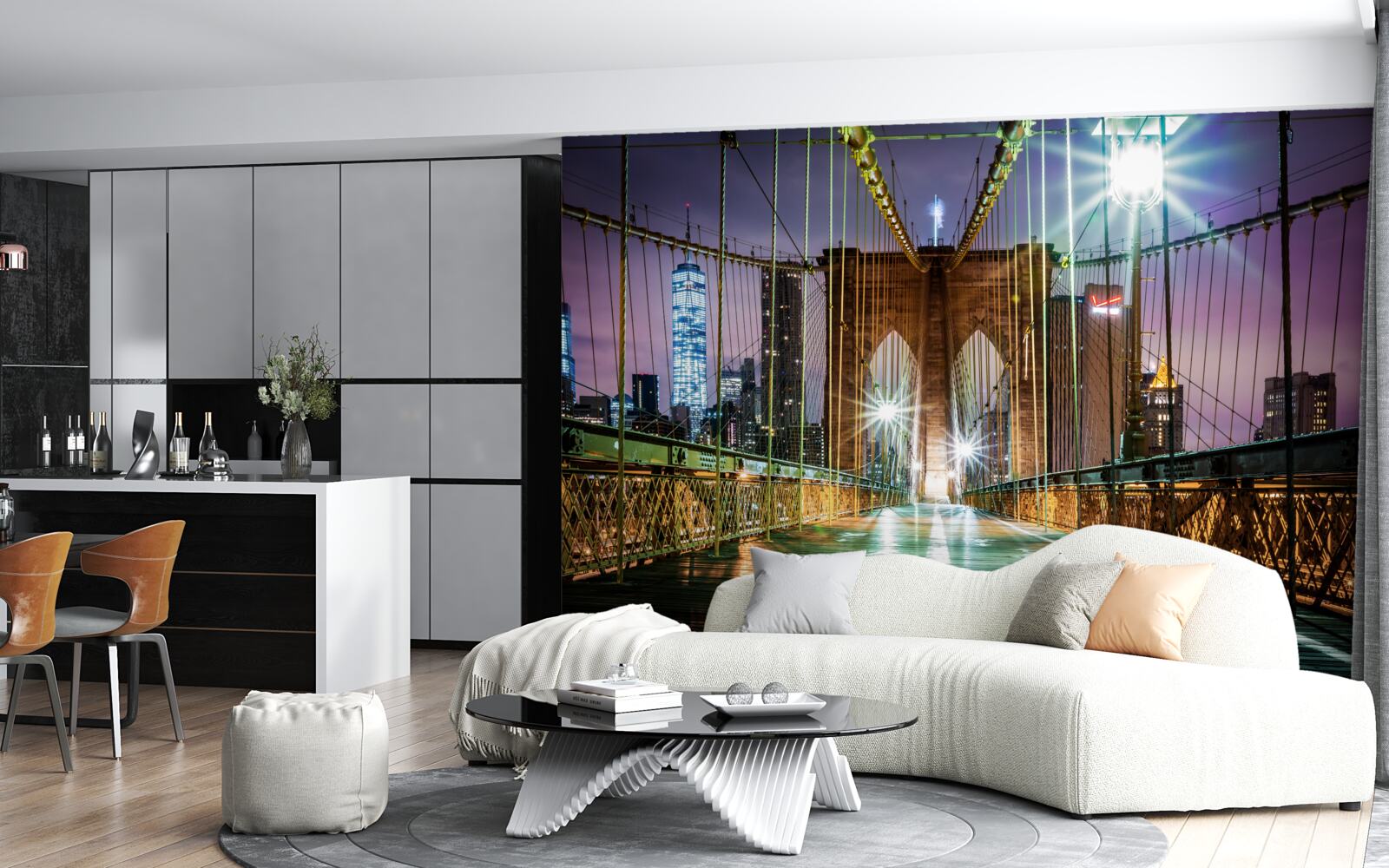 Fototapet podul brooklyn pentru pietoni