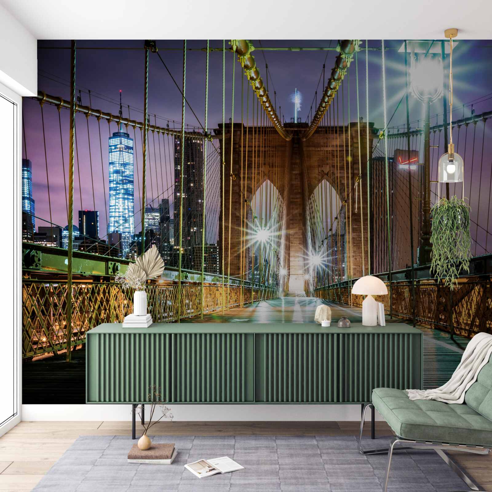 Fototapet podul brooklyn pentru pietoni