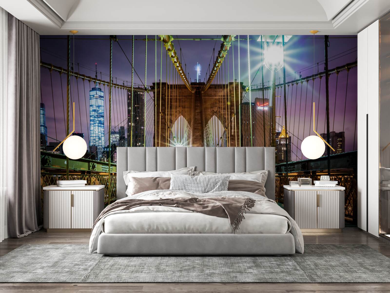 Fototapet podul brooklyn pentru pietoni