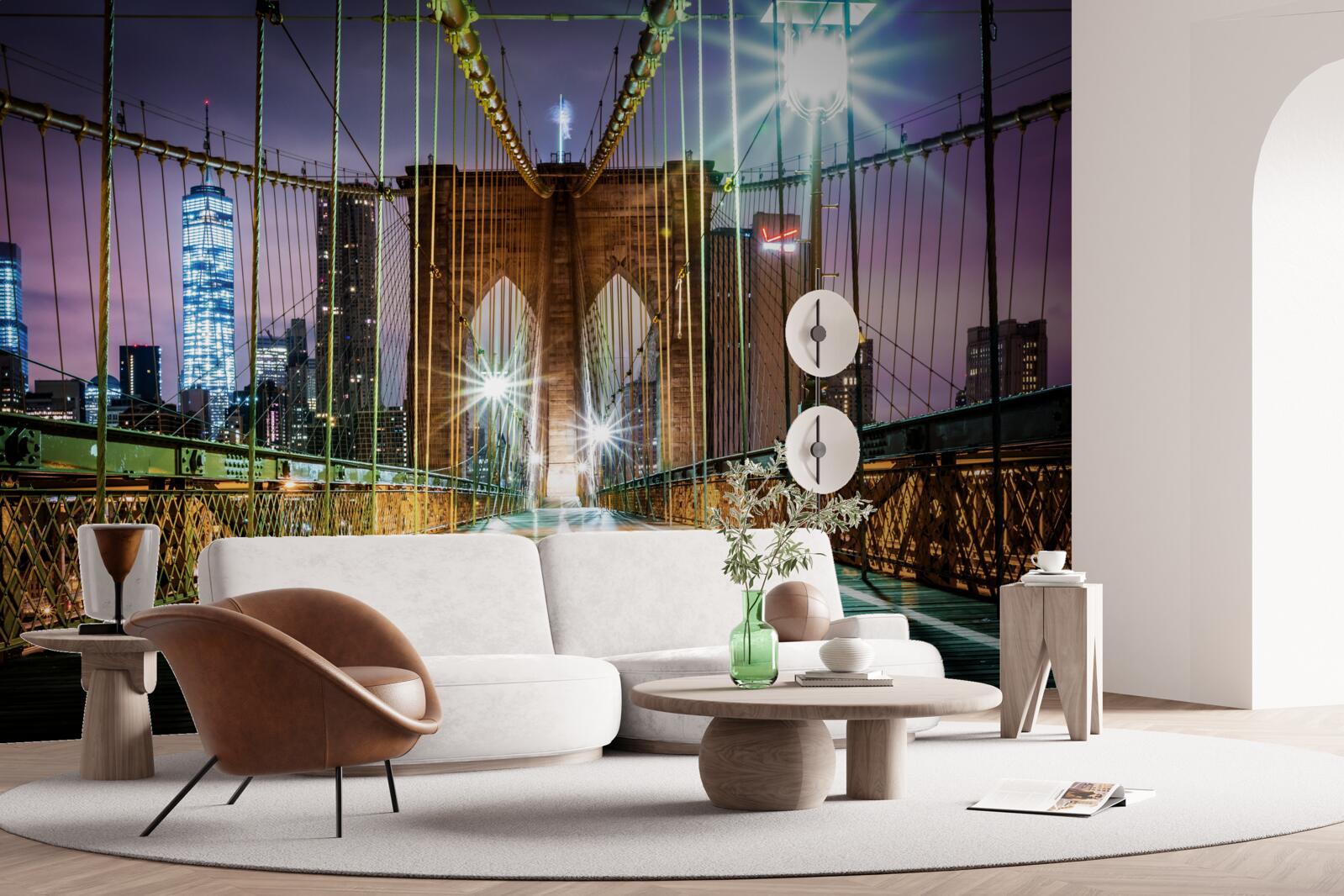 Fototapet podul brooklyn pentru pietoni