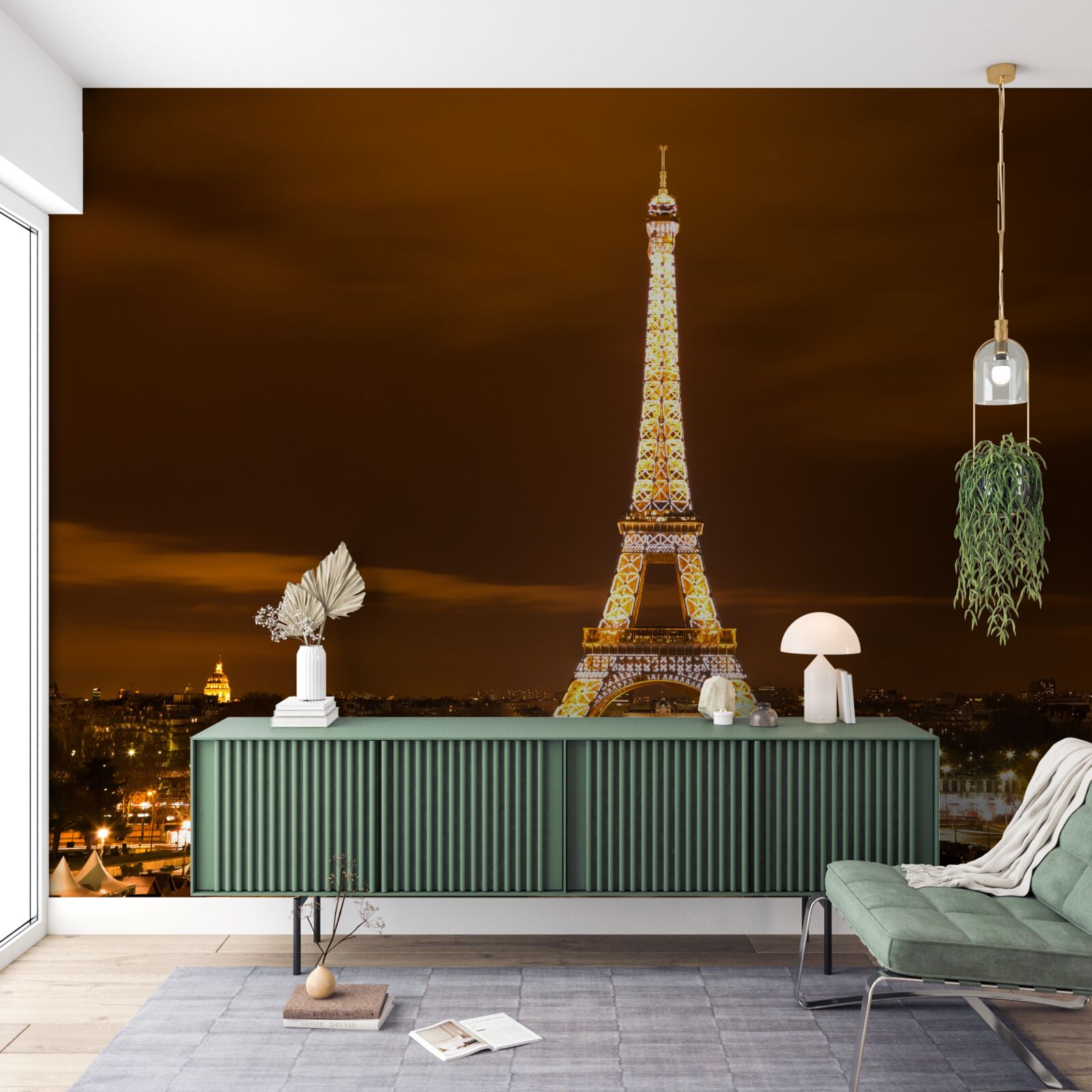 Fototapet sufletul Parisului pe timp de noapte