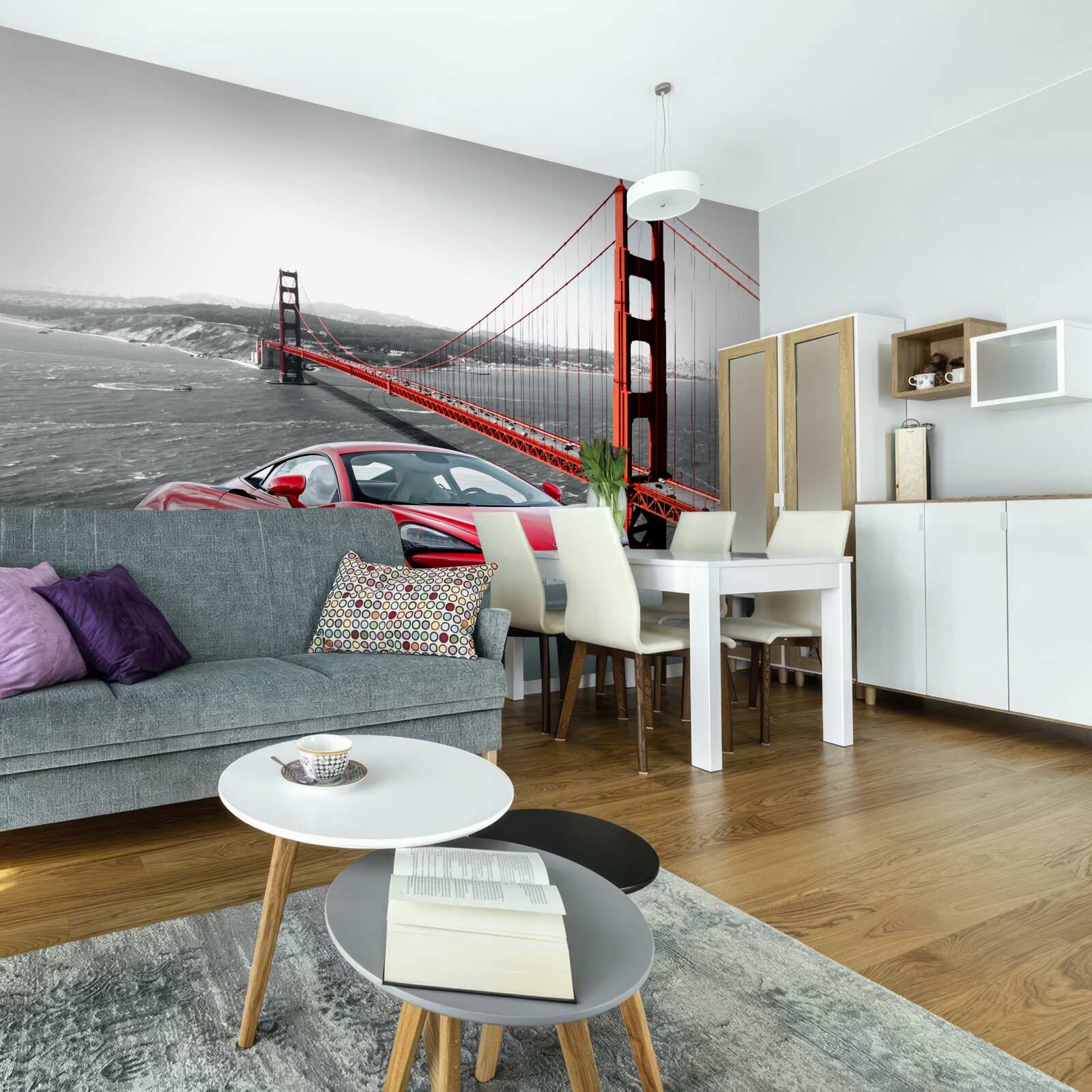 Fototapet pod în fundal cu mclaren