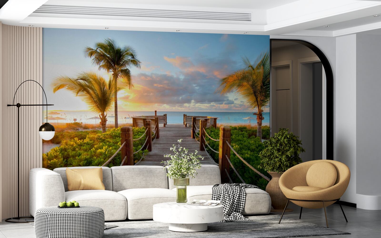 Fototapet ruta spre coasta tropicală