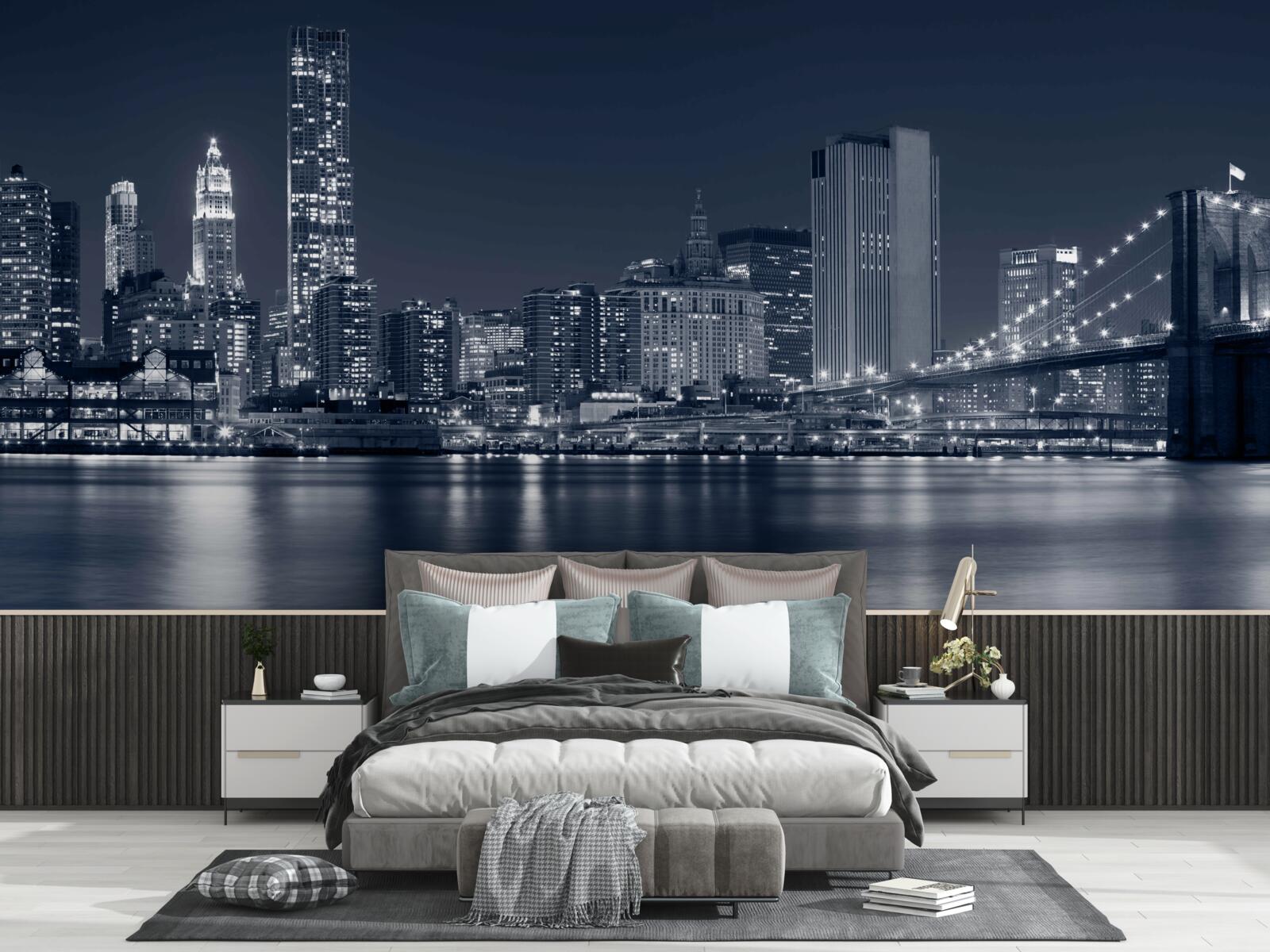 Fototapet vedere a orașului luminat