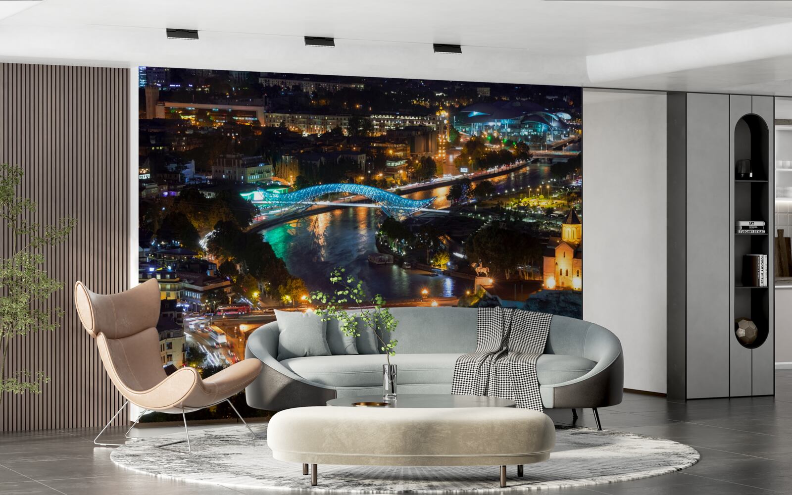 Fototapet tbilisi modern seara