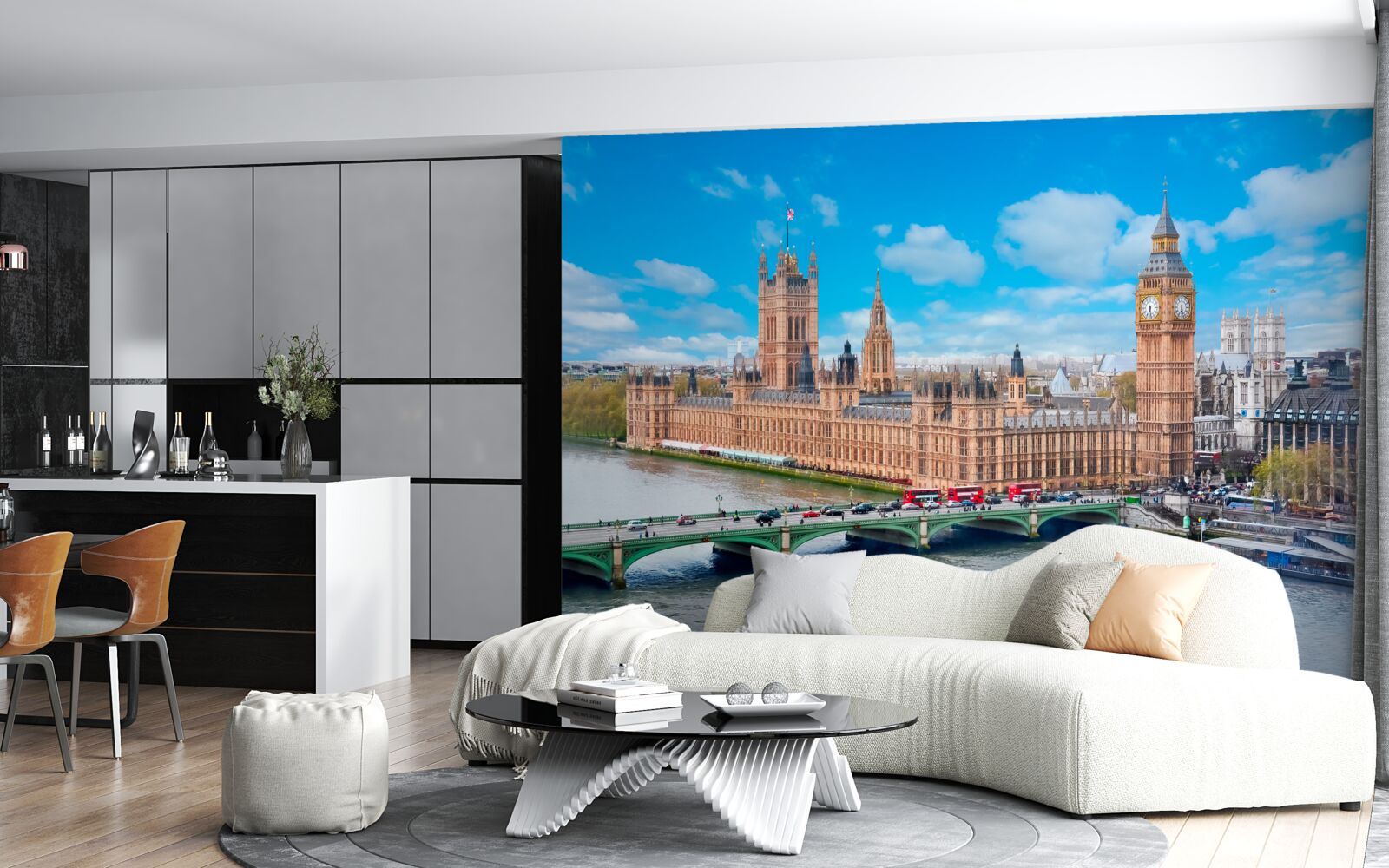 Fototapet big ben i parlament to serce londynu