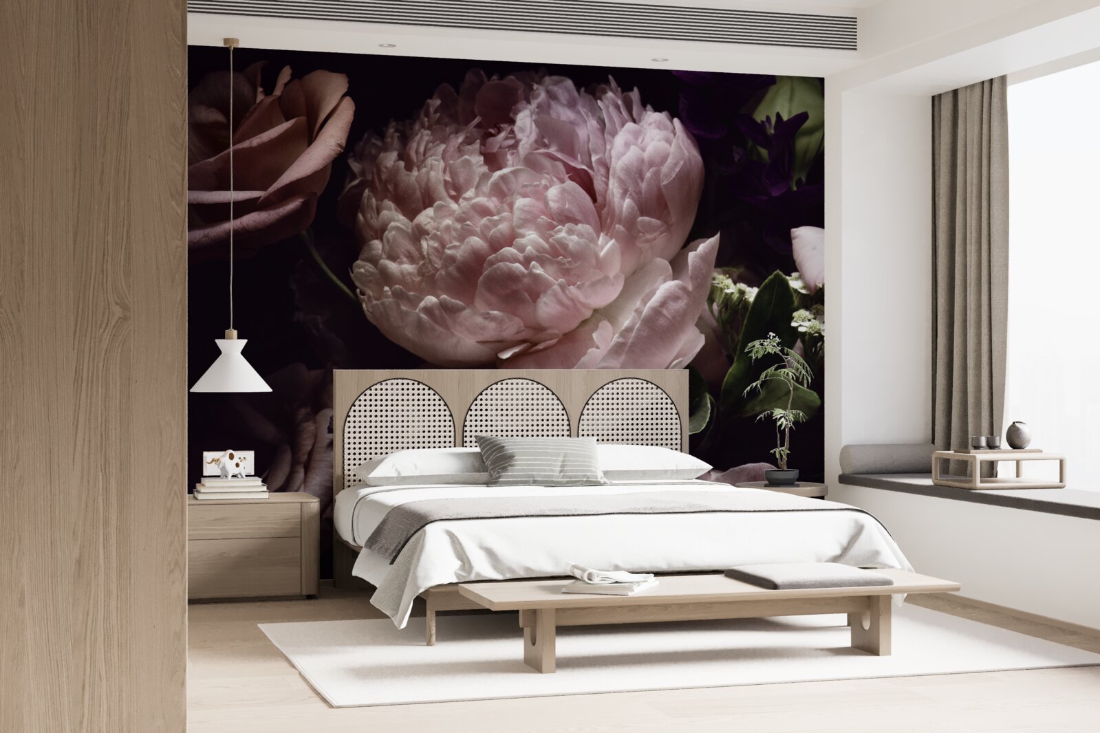 Fototapet set trandafir retro