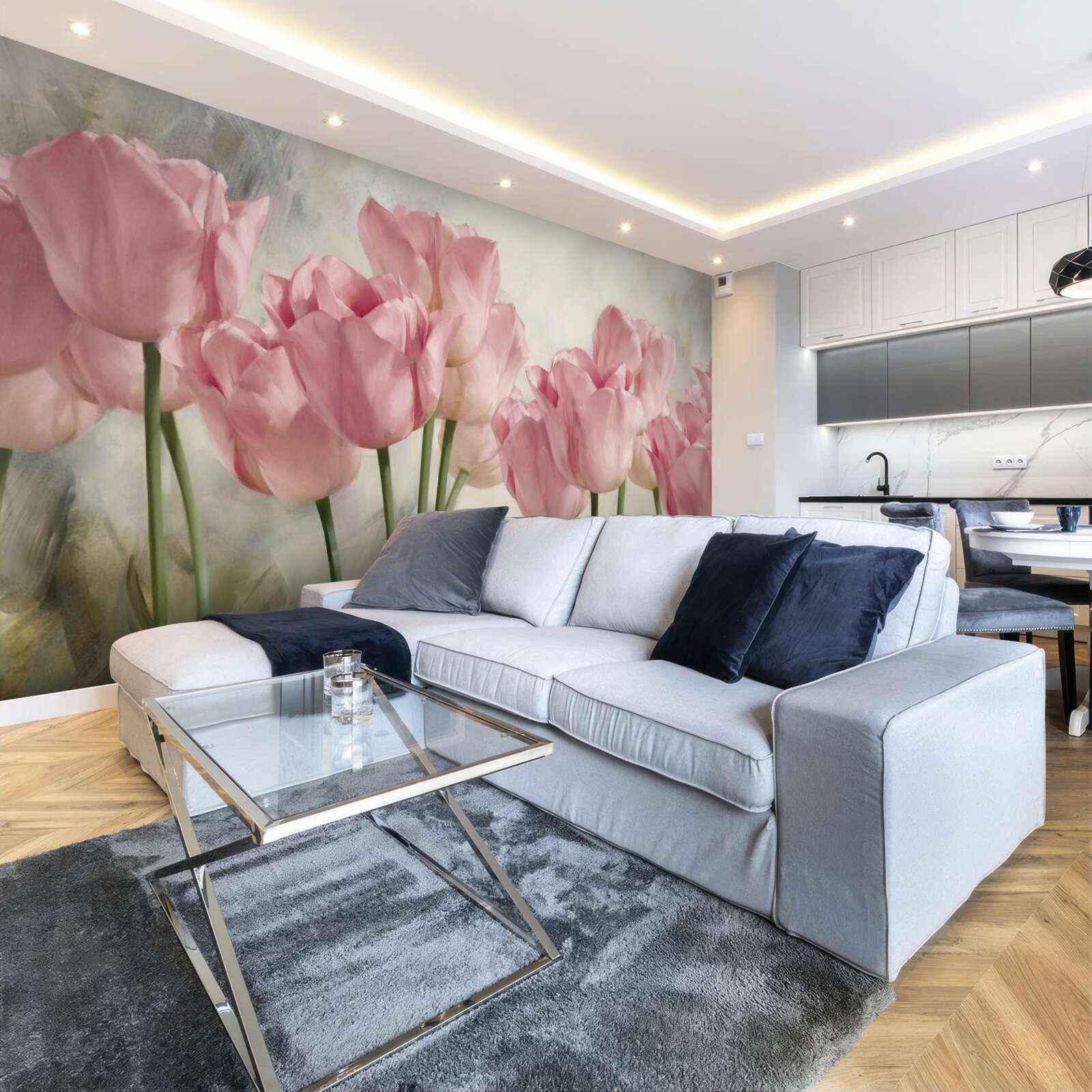 Fototapet lalele roz delicate