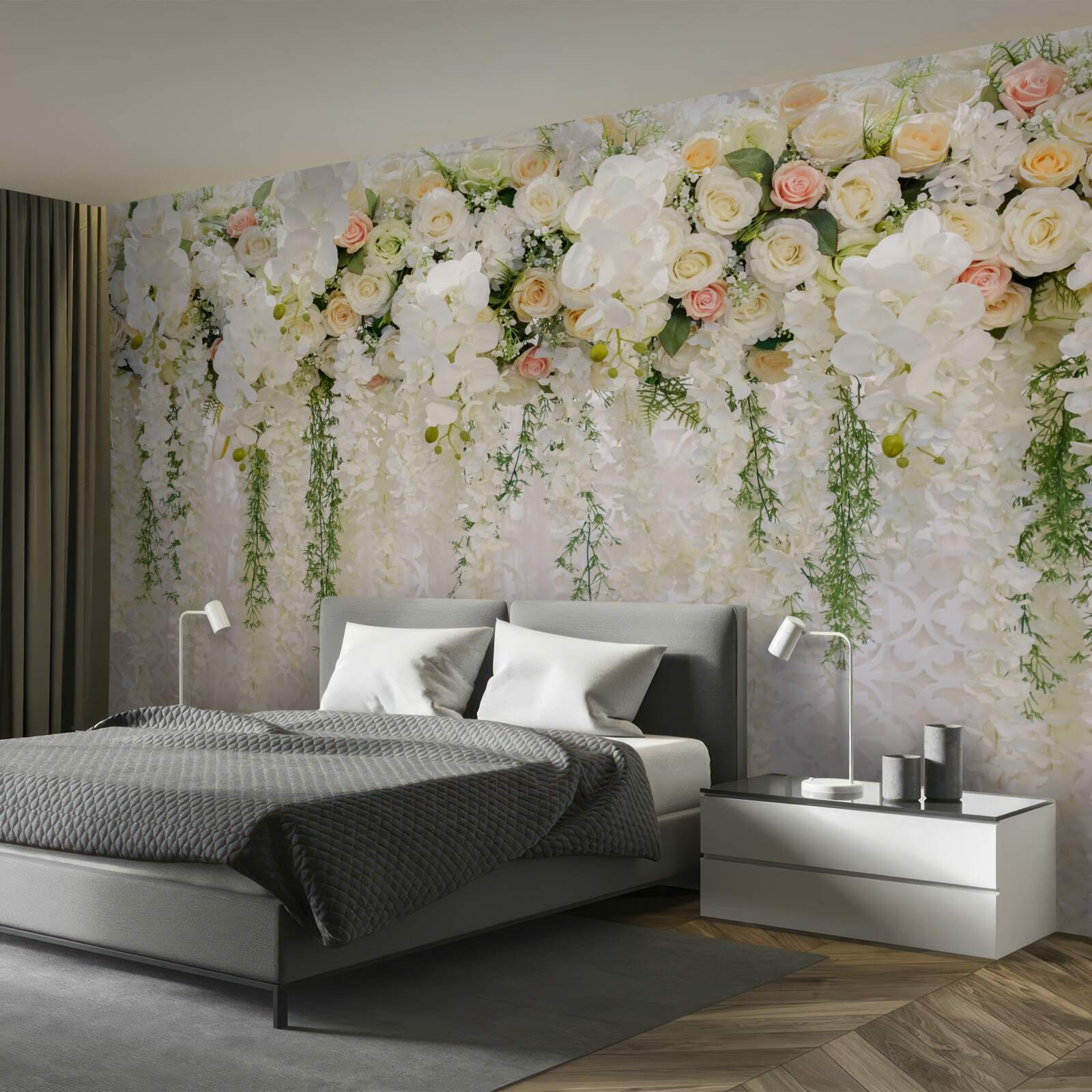 Fototapet compoziție de flori delicate de orhidee