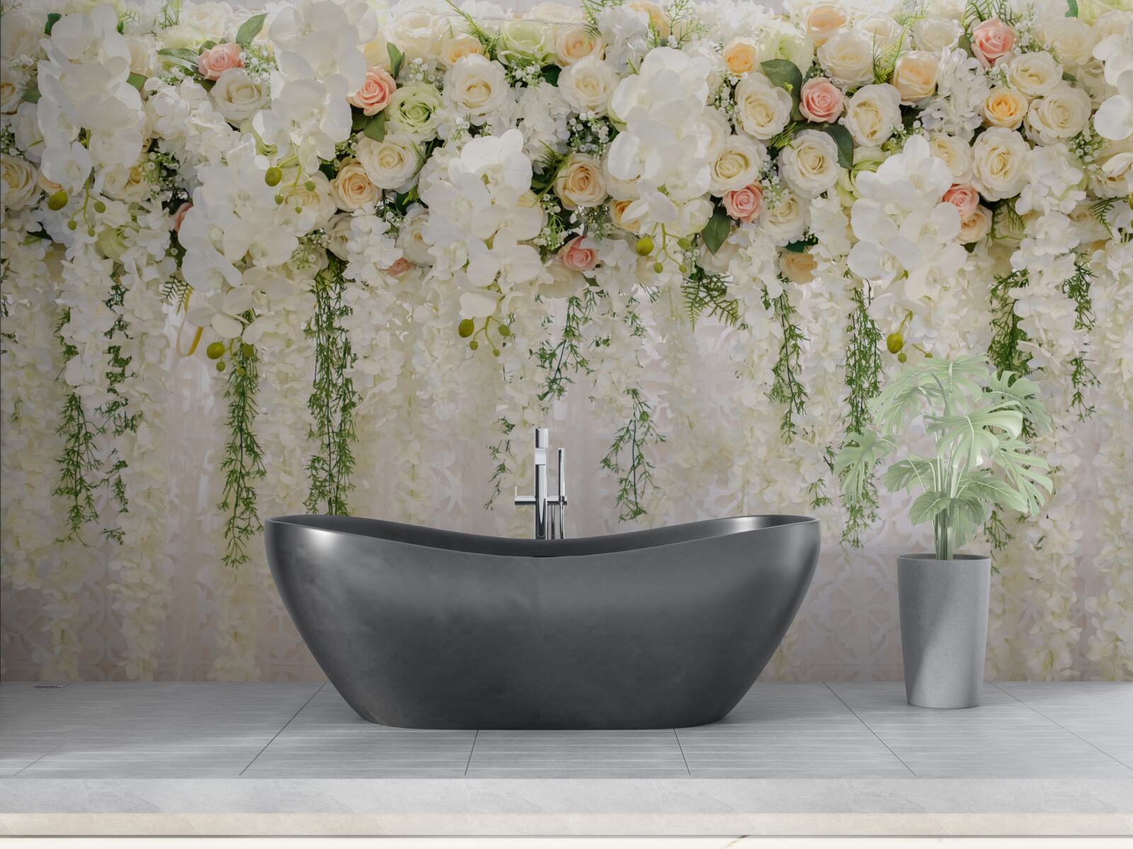 Fototapet compoziție de flori delicate de orhidee