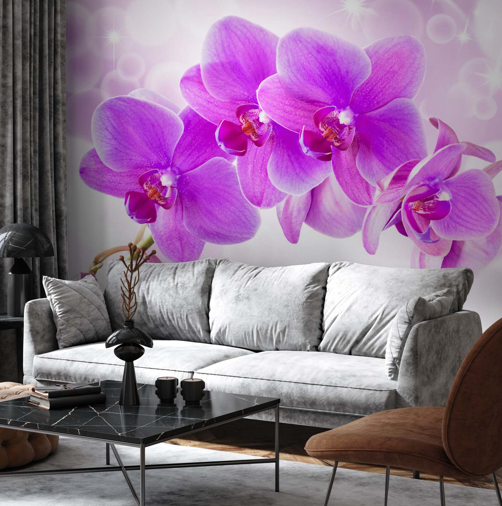 Fototapet orhideea delicată mov arată foarte impresionant
