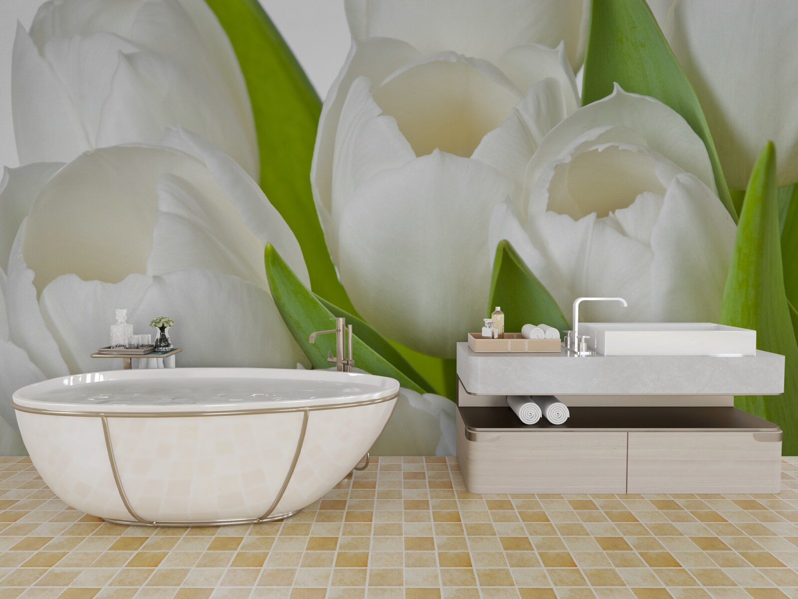 Fototapet lalele luminoase minunate