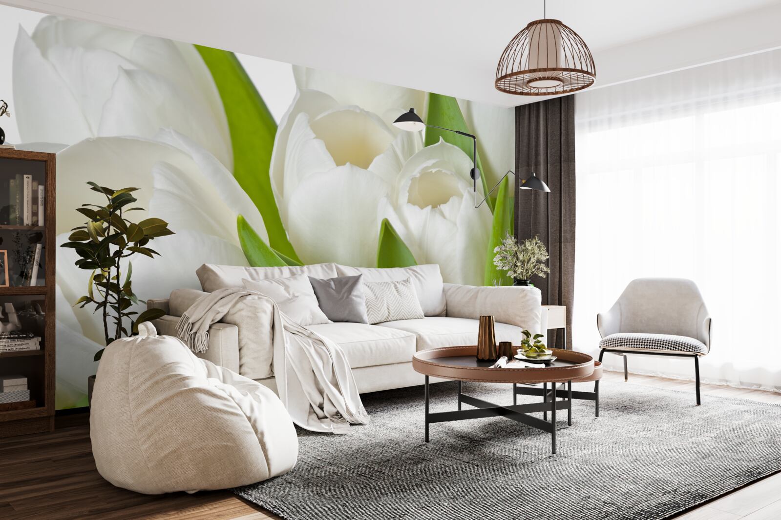 Fototapet lalele luminoase minunate