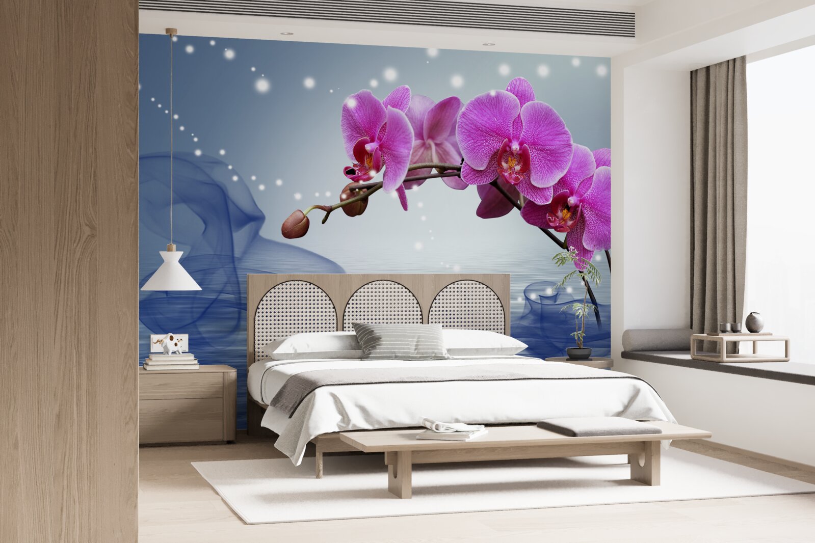 Fototapet Tulpina unei magnifice orhidee de culoare liliac