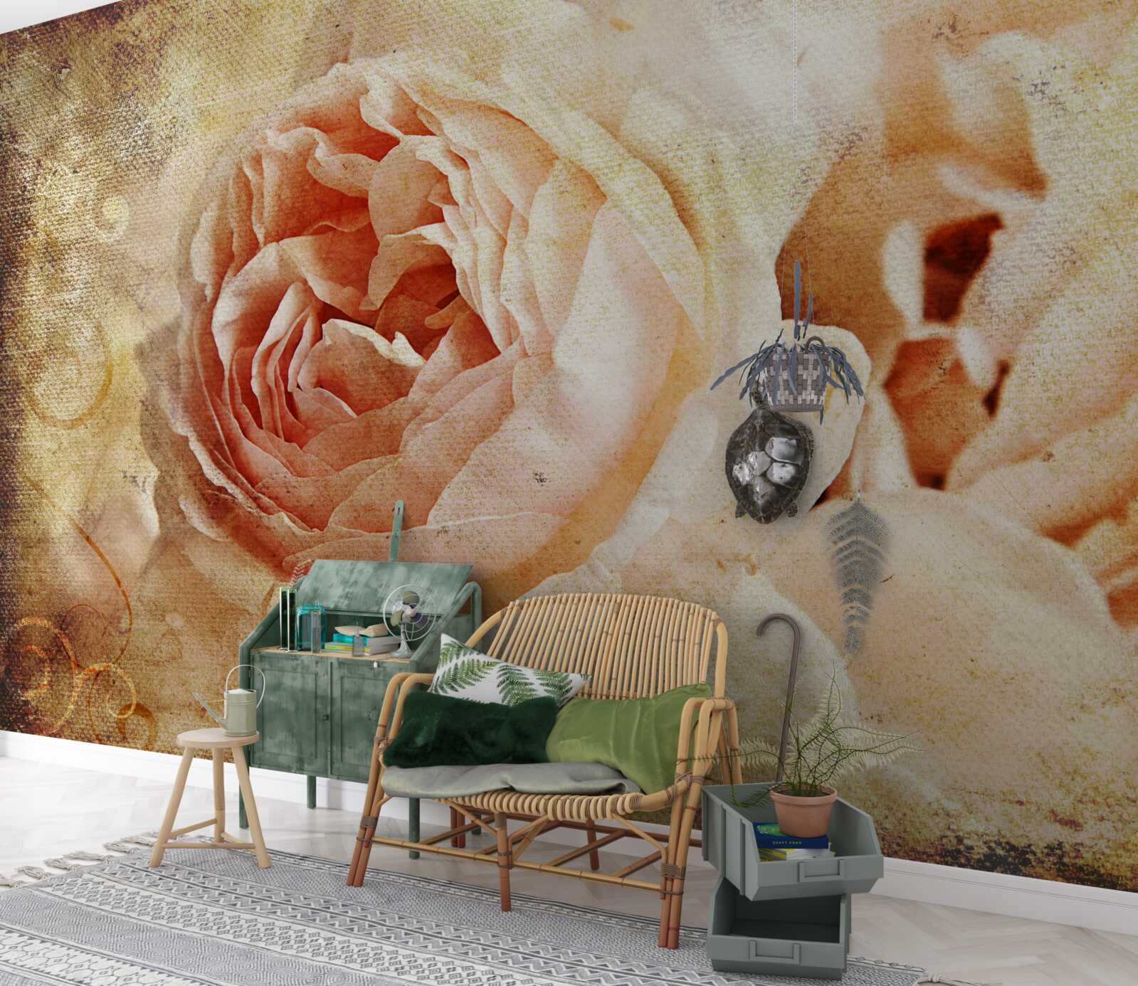 Fototapet trandafiri de epocă