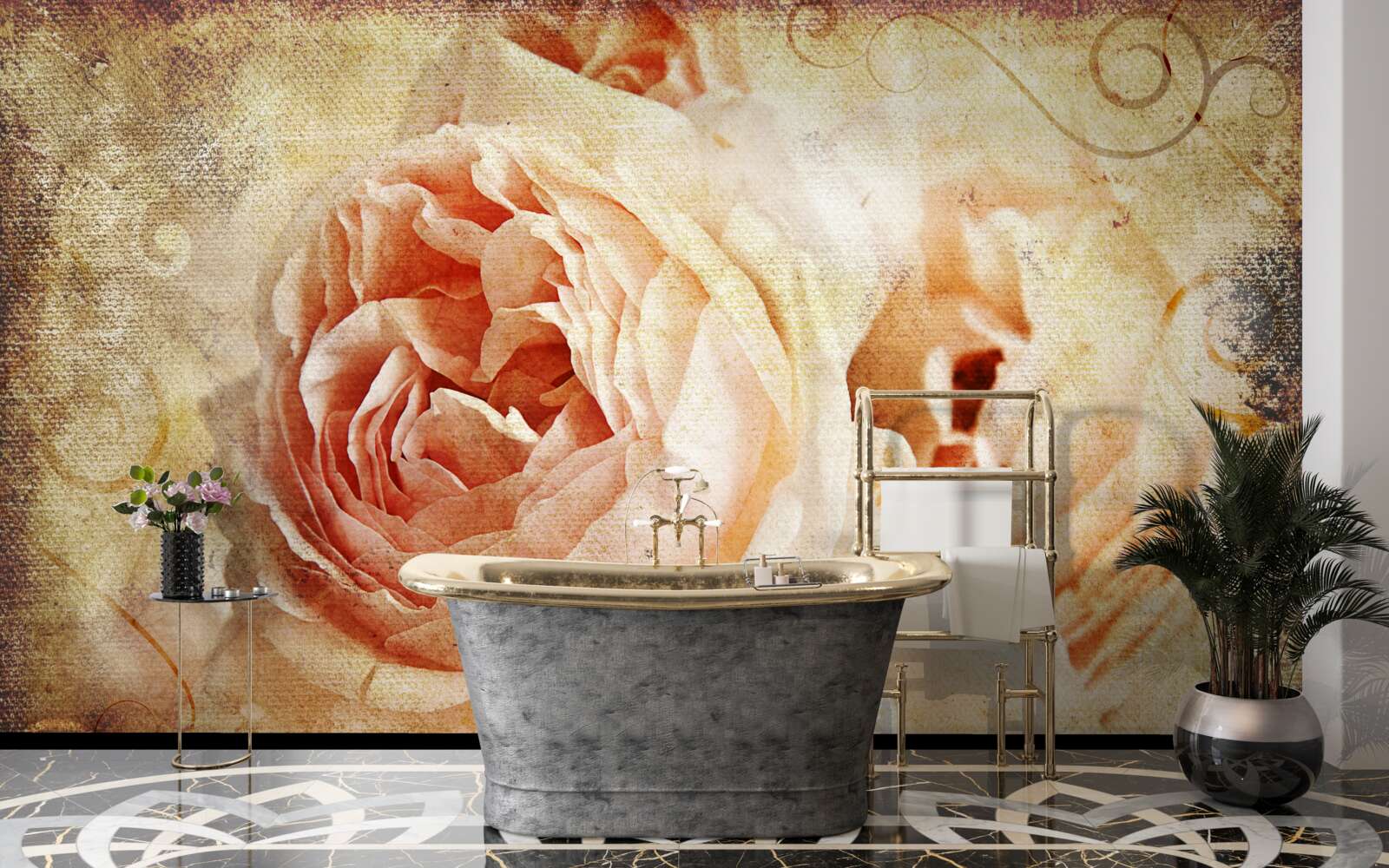 Fototapet trandafiri de epocă