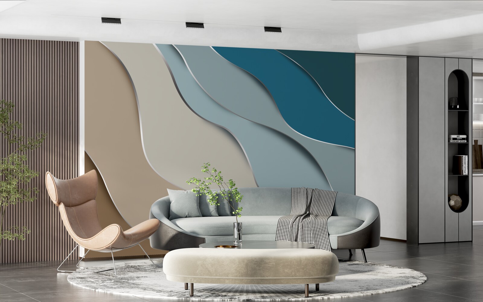 Fototapet culorile pastelate ale coastei mării