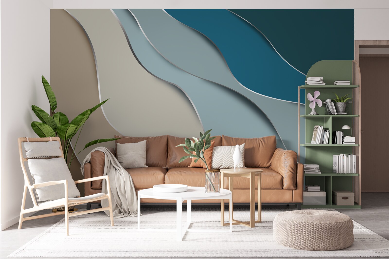 Fototapet culorile pastelate ale coastei mării