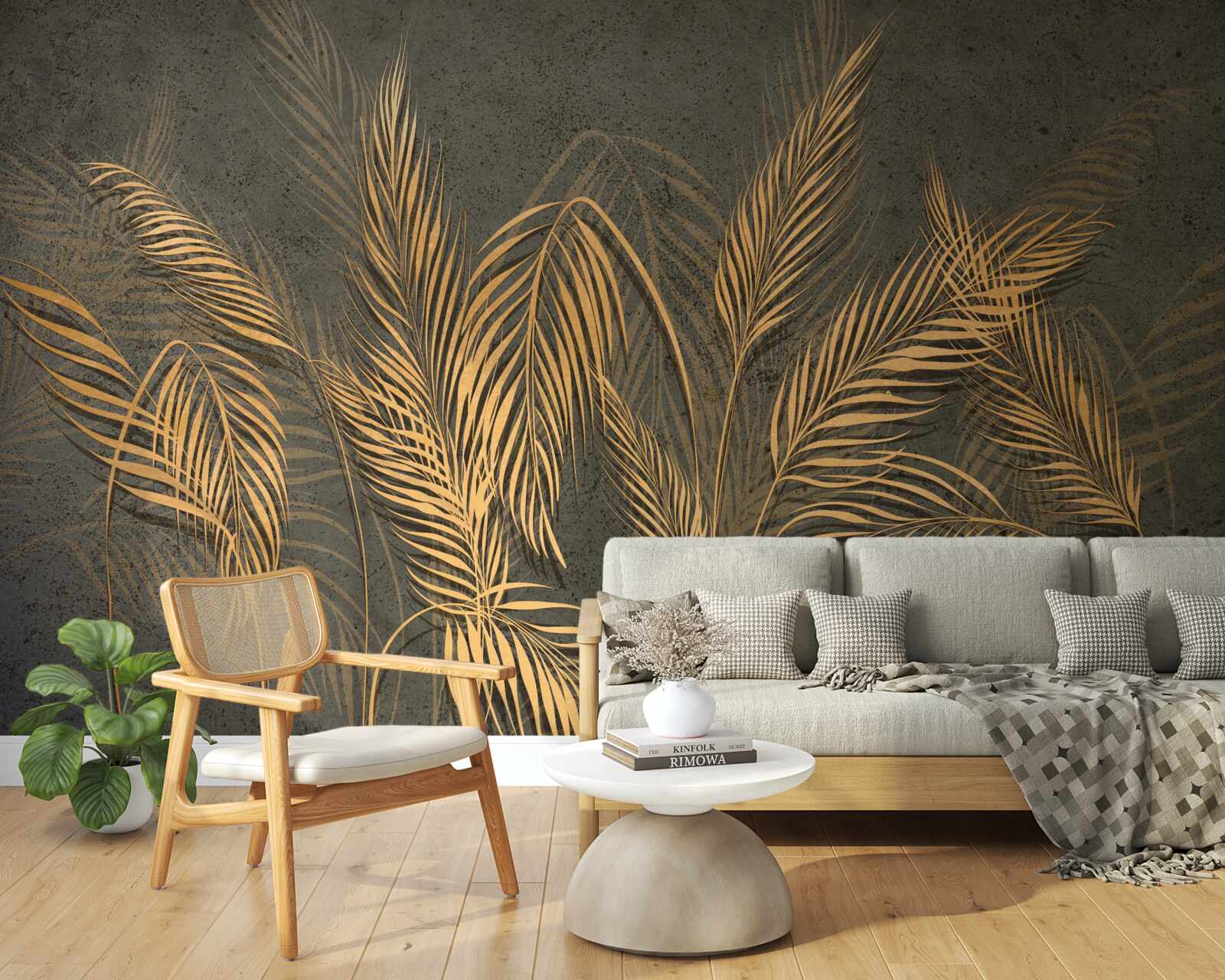 Fototapet pene de urechi de mei în lumină aurie