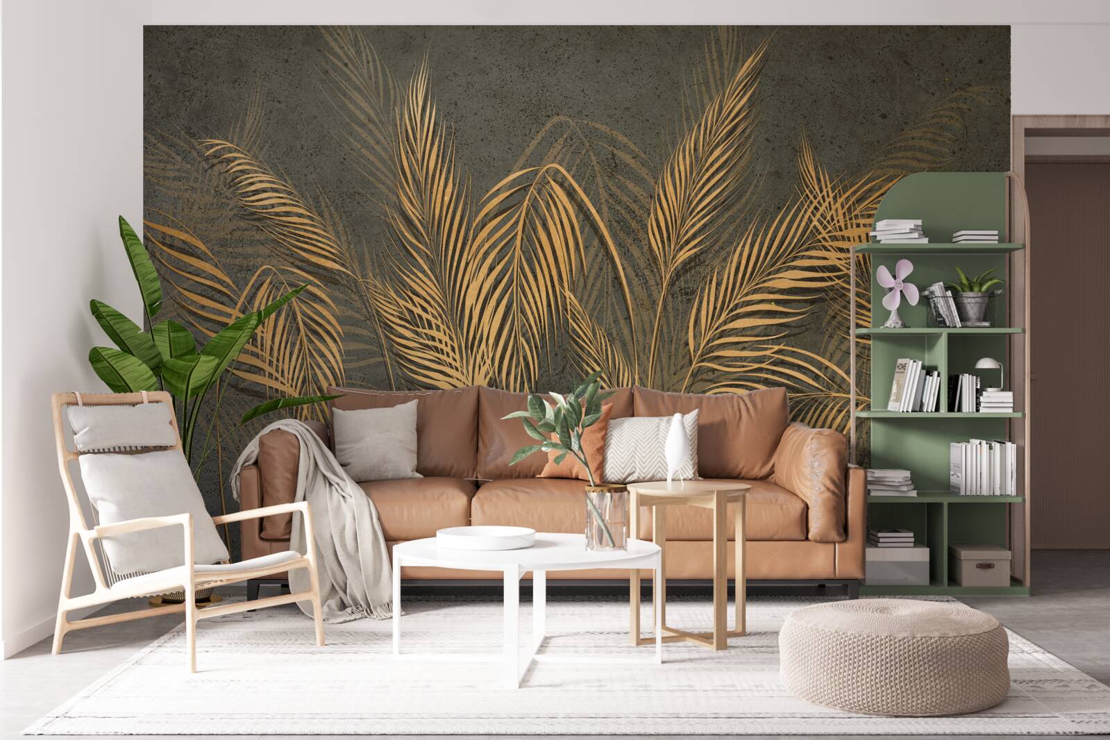 Fototapet pene de urechi de mei în lumină aurie