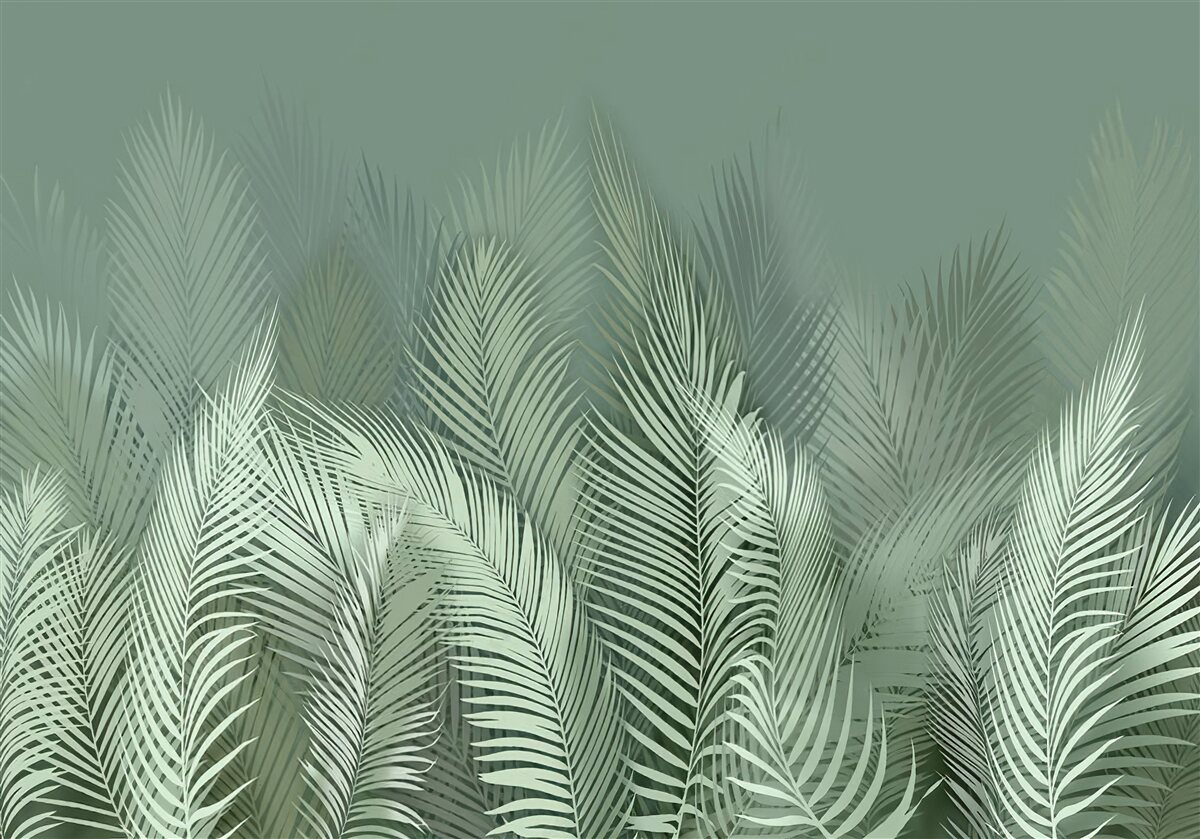 Fototapet frunze verzi de palmier