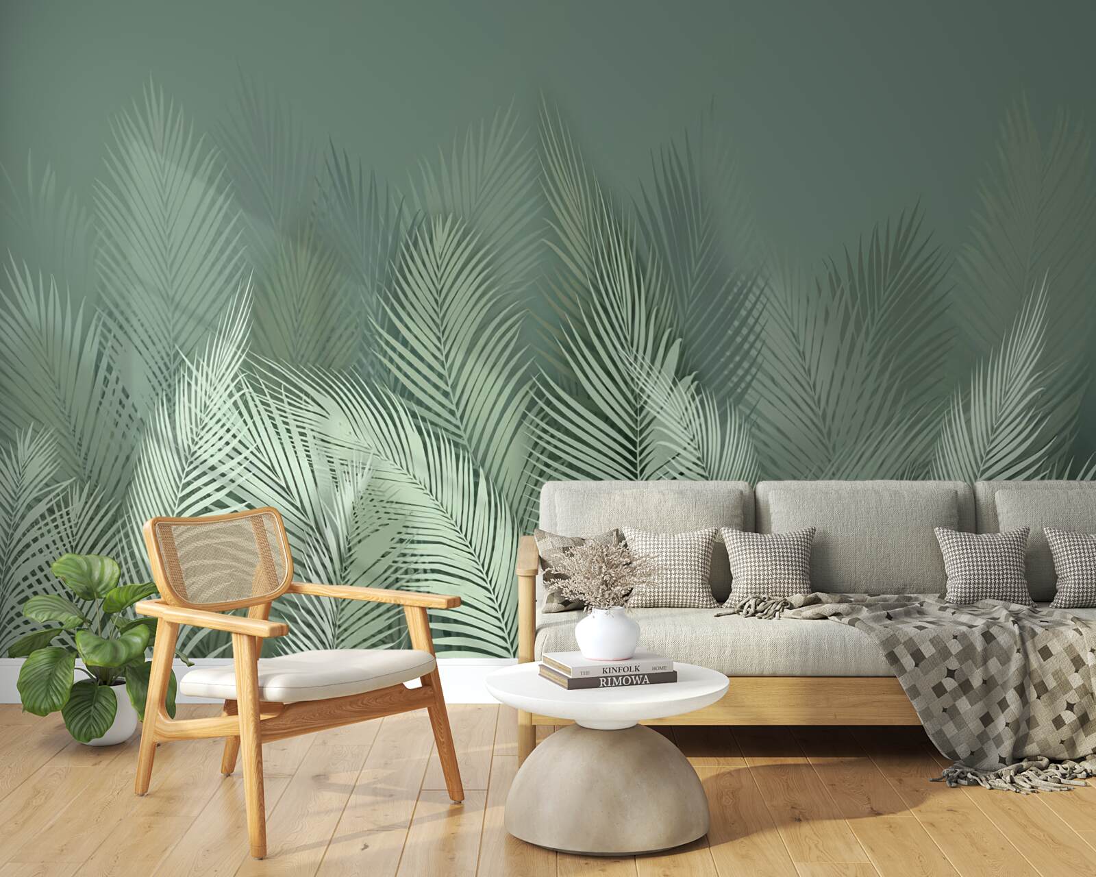 Fototapet frunze verzi de palmier