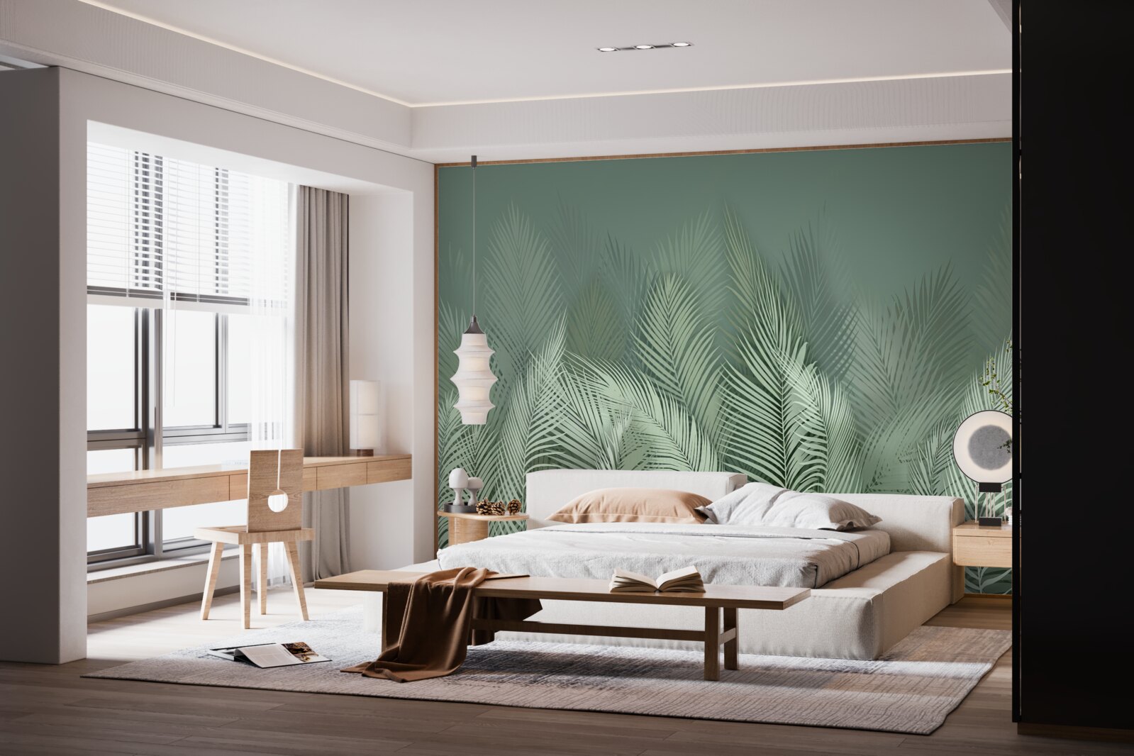 Fototapet frunze verzi de palmier