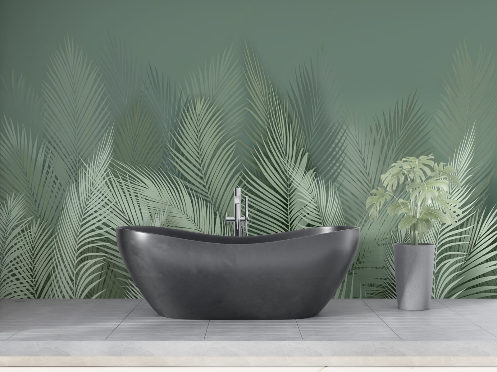 Fototapet frunze verzi de palmier