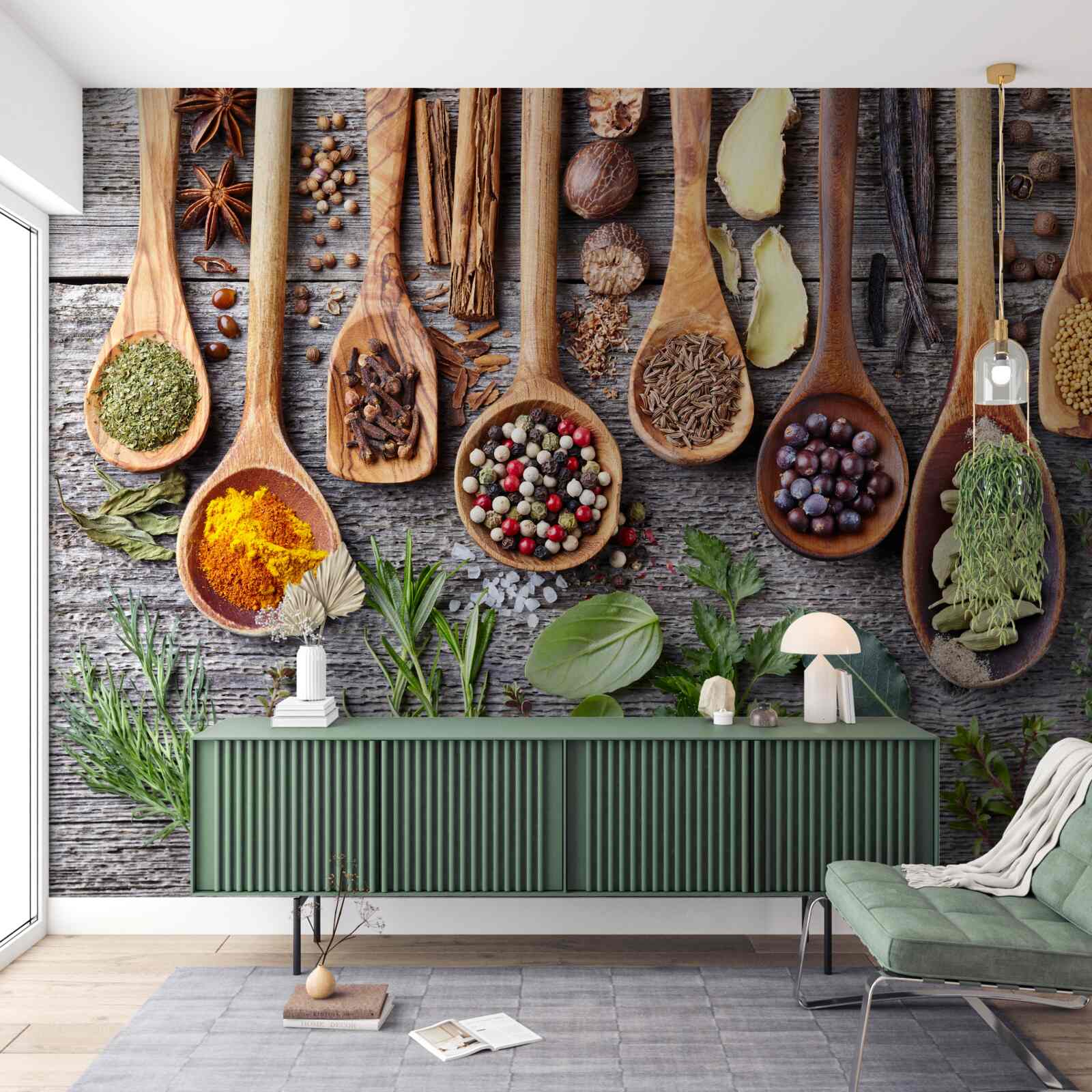 Fototapet mirodenii multicolore care emană aromă