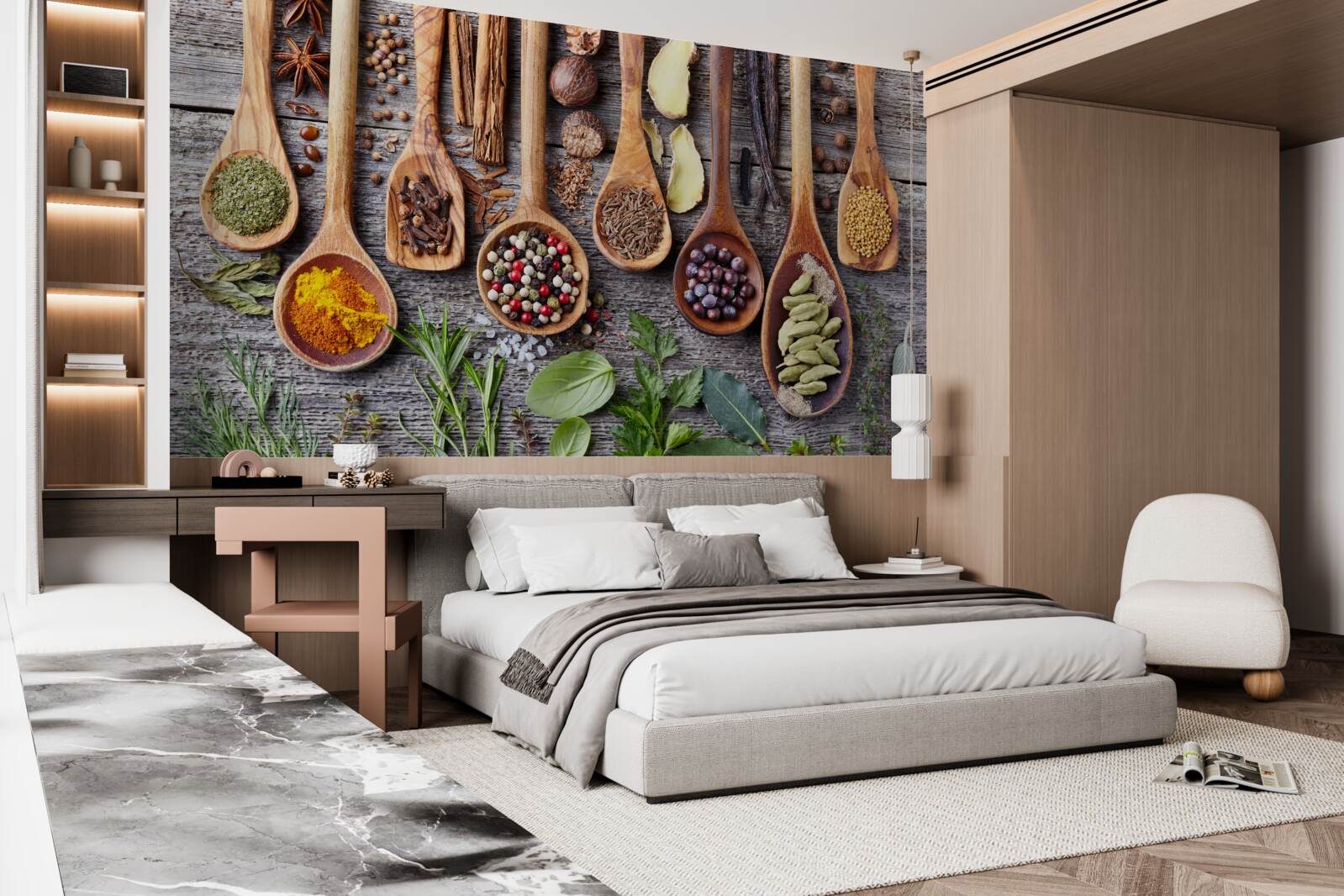 Fototapet mirodenii multicolore care emană aromă