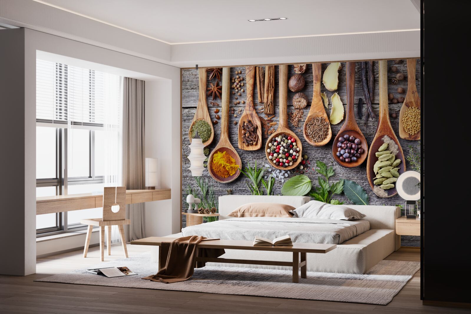 Fototapet mirodenii multicolore care emană aromă