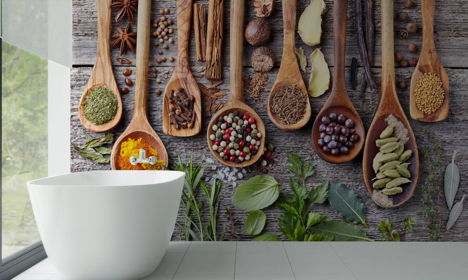 Fototapet mirodenii multicolore care emană aromă