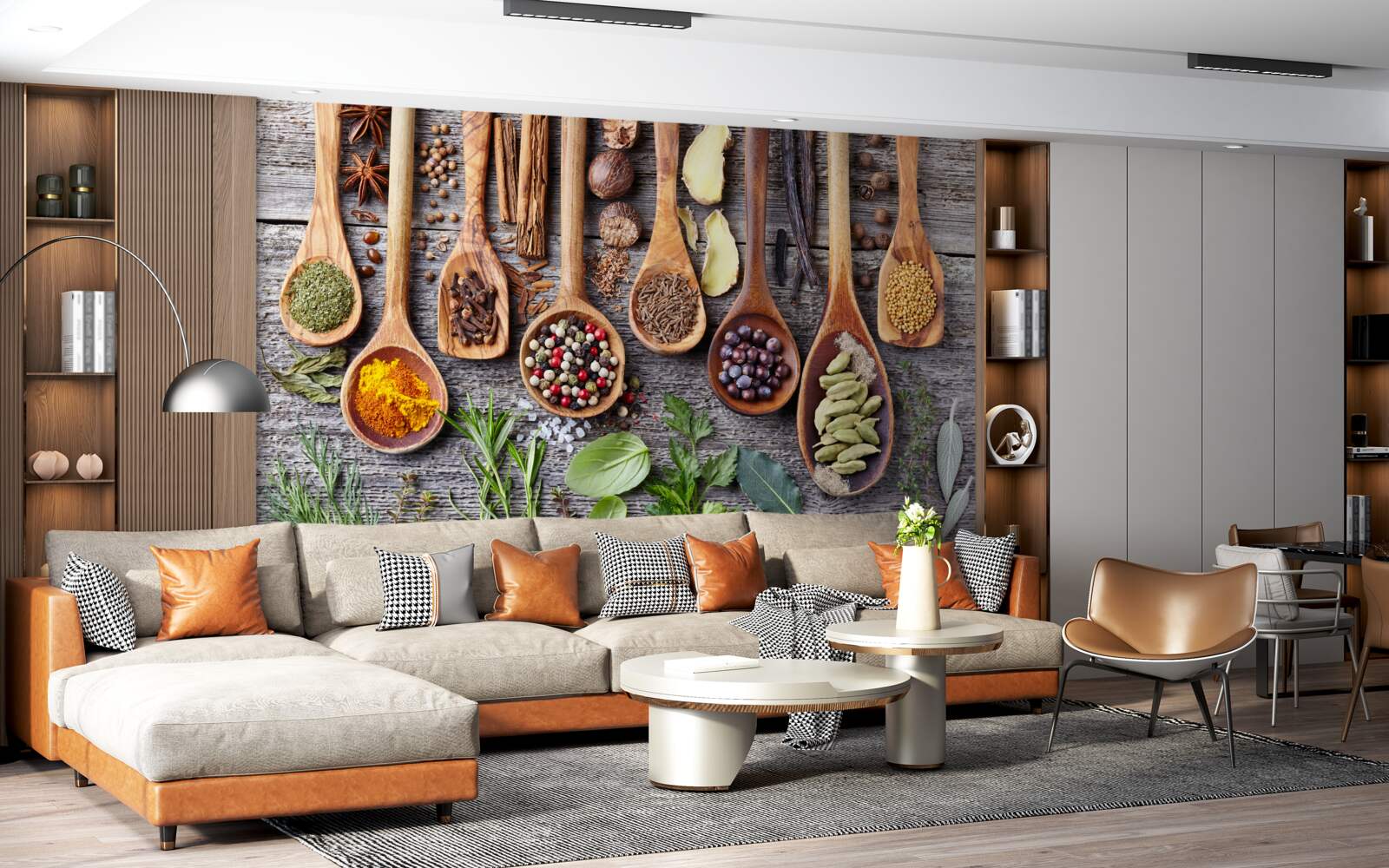 Fototapet mirodenii multicolore care emană aromă